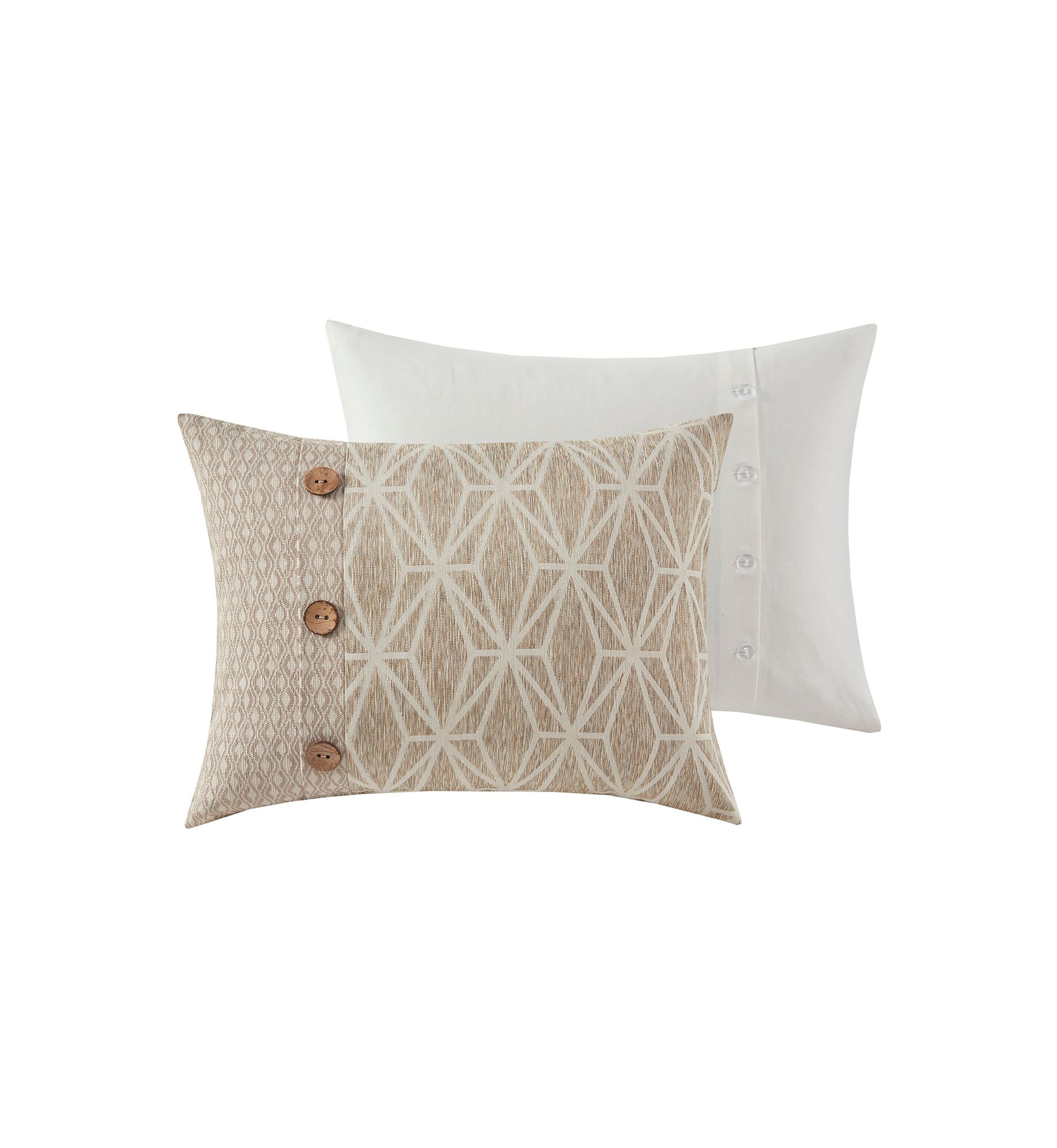 Grace Geometric Oversized Jacquard Comforter Set