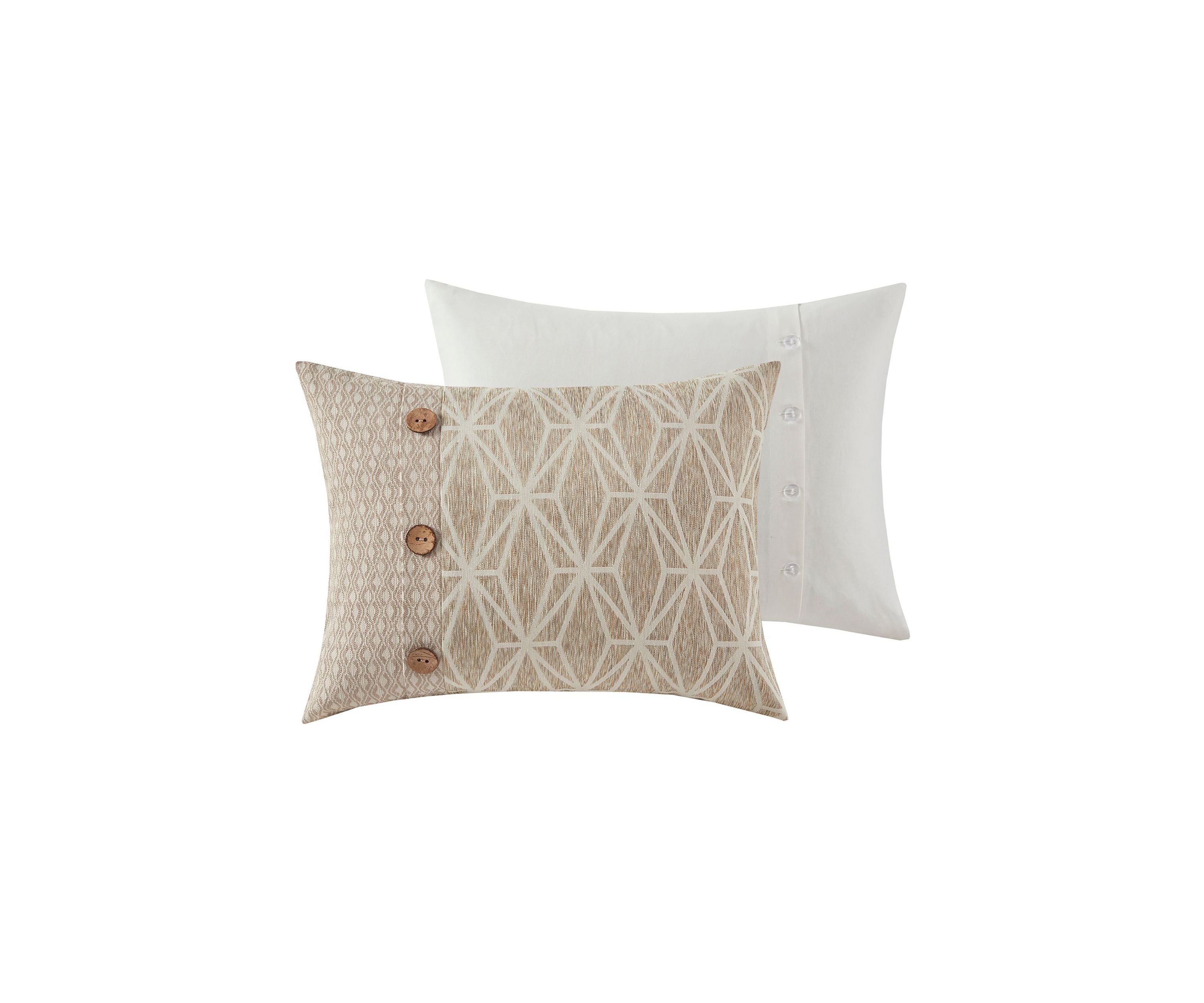 Grace Geometric Oversized Jacquard Comforter Set