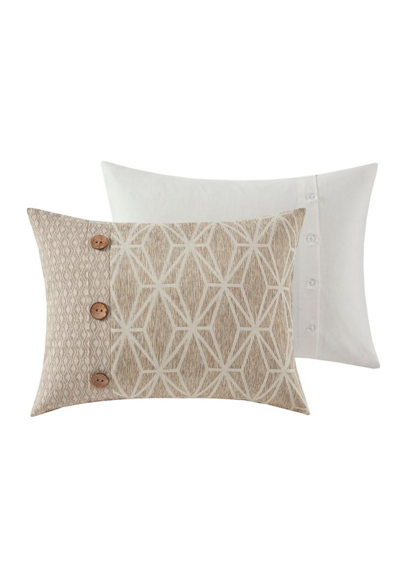 Grace Geometric Oversized Jacquard Comforter Set