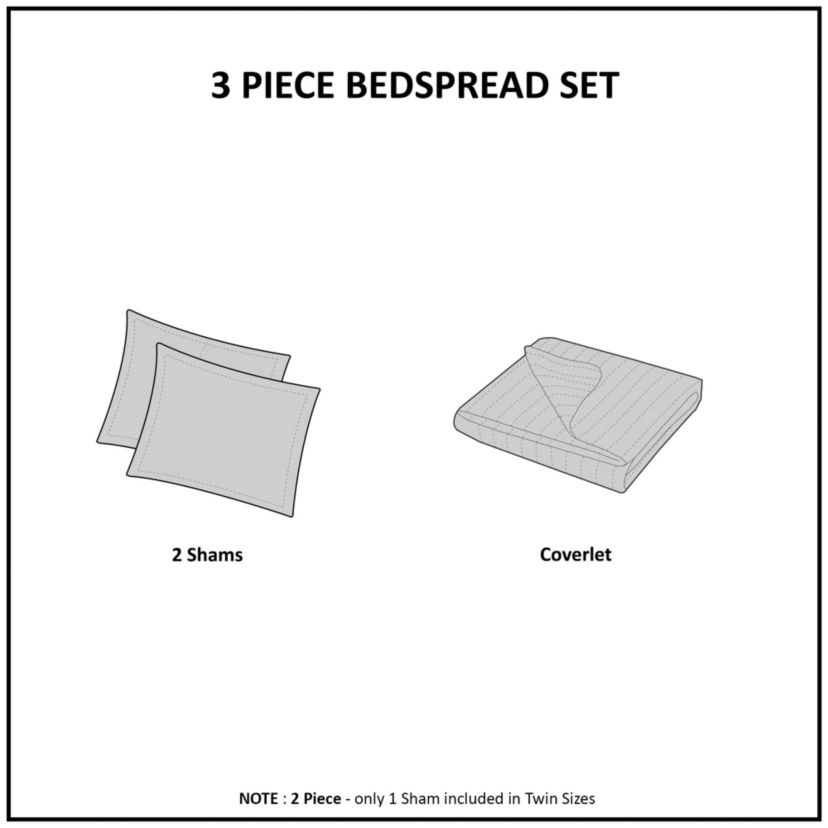 Harper Velvet 3 Piece Quilt Set
