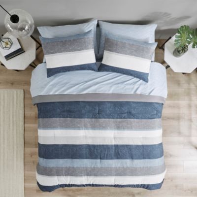 Madison Park Essentials Jaxon Comforter Set with Bed Sheets, Queen