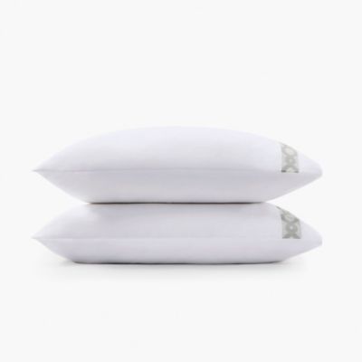 Croscill Signature Hem 300Tc Cotton Pillowcases, Grey, King -  0022164217636