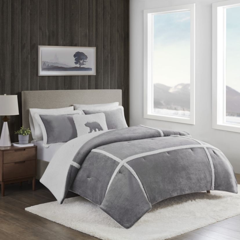 Orlen Plush to Sherpa Comforter Set