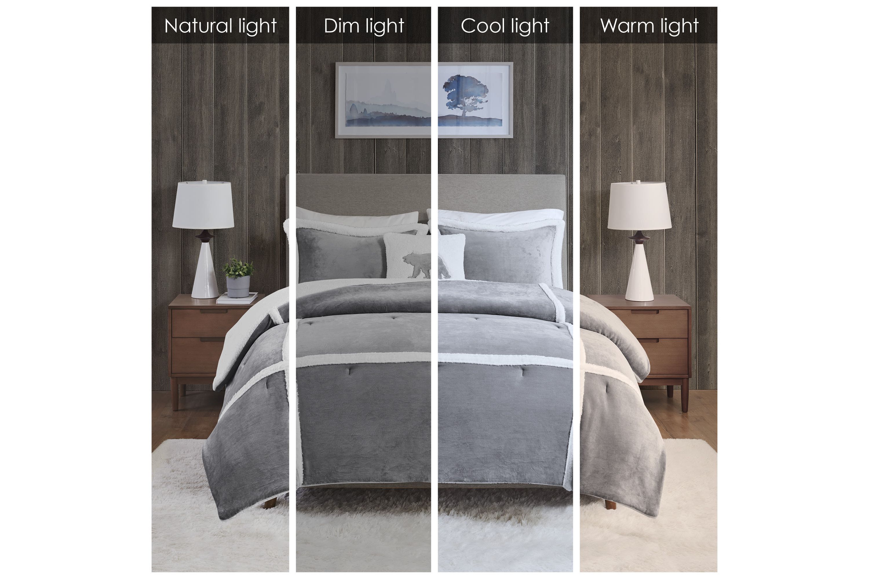 Orlen Plush to Sherpa Comforter Set