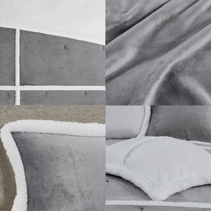 Orlen Plush to Sherpa Comforter Set