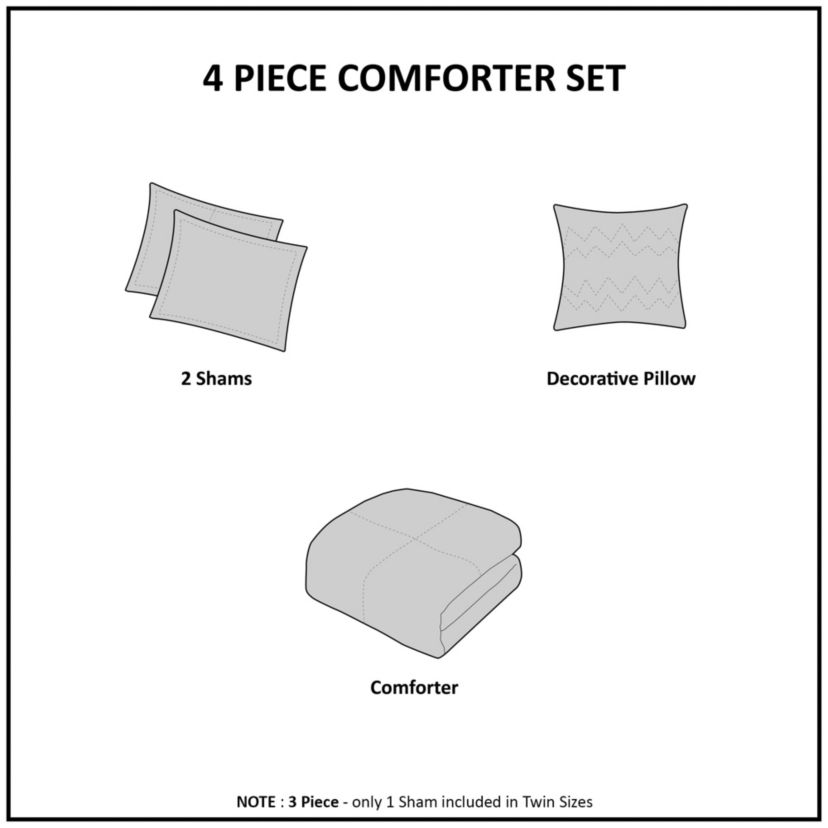 Orlen Plush to Sherpa Comforter Set