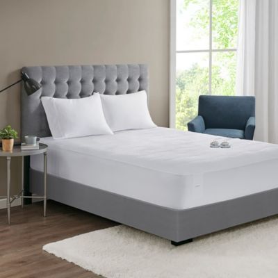 Serta Plush Heated Mattress Pad, White, California King