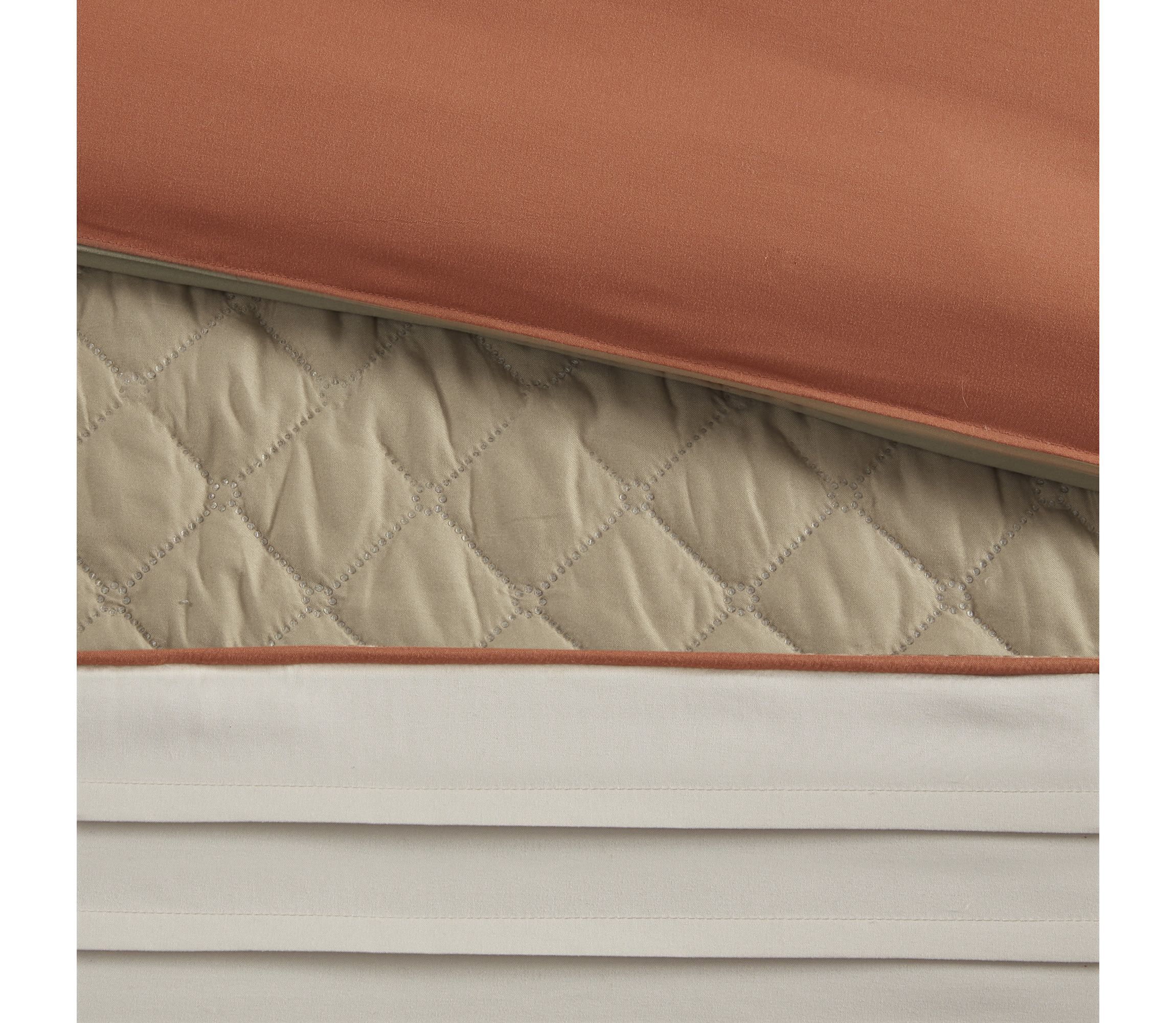 Jenson 7 Piece Color Block Stripe Comforter Set with Throw Pillows