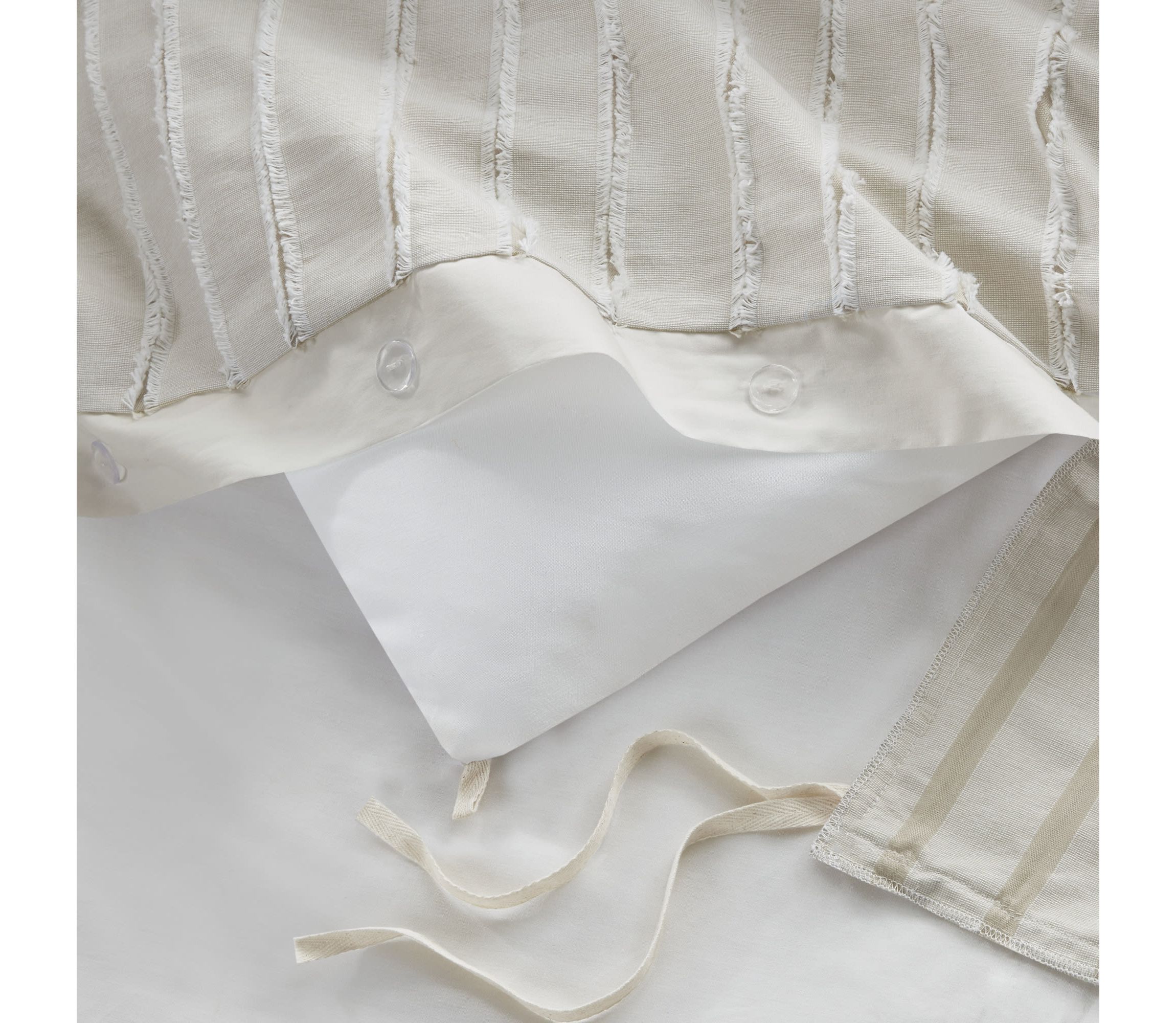 Essence Oversized Cotton Clipped Jacquard Comforter Set with Euro Shams and Throw Pillows