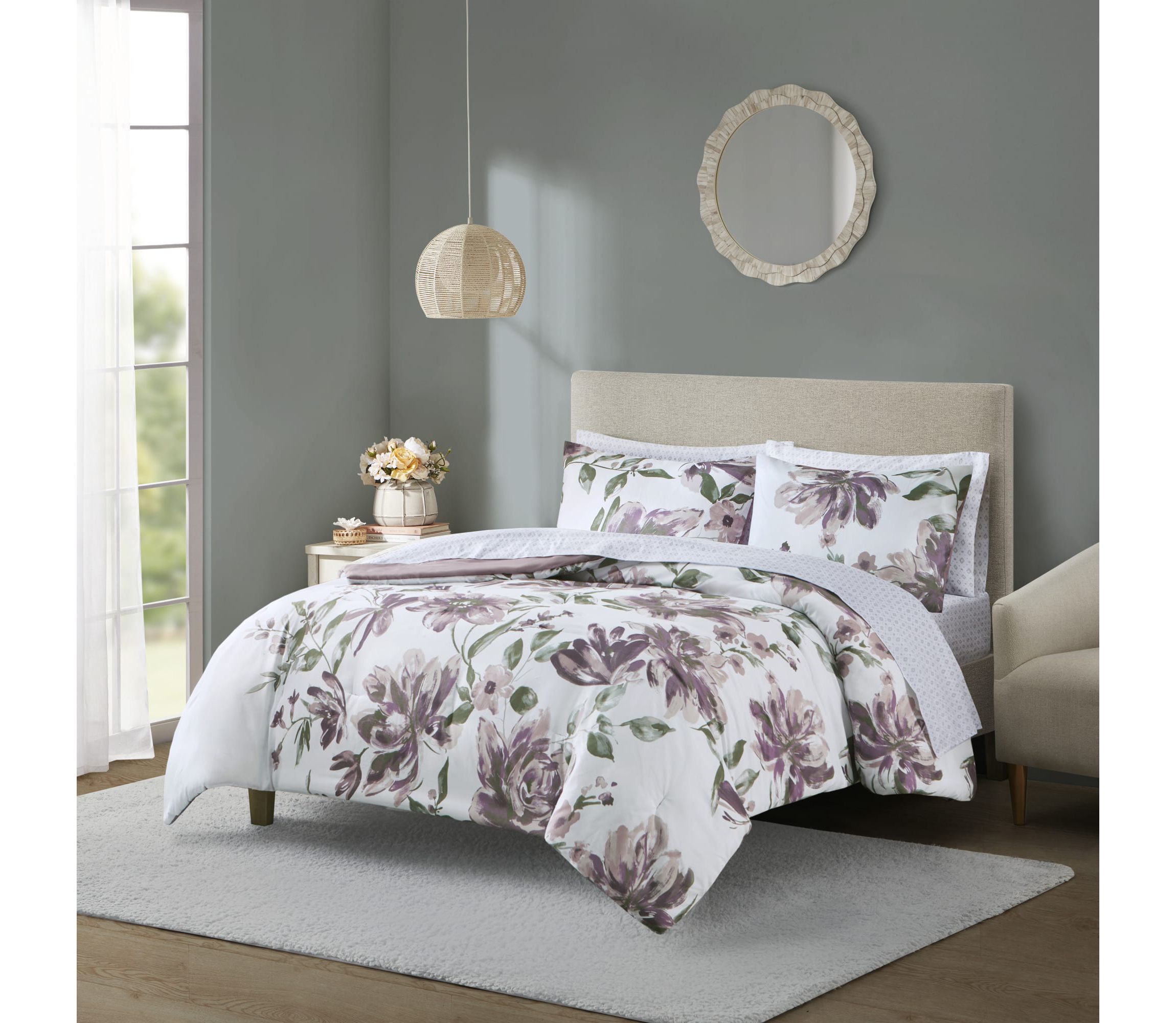 Alice Floral Comforter Set with Bed Sheets