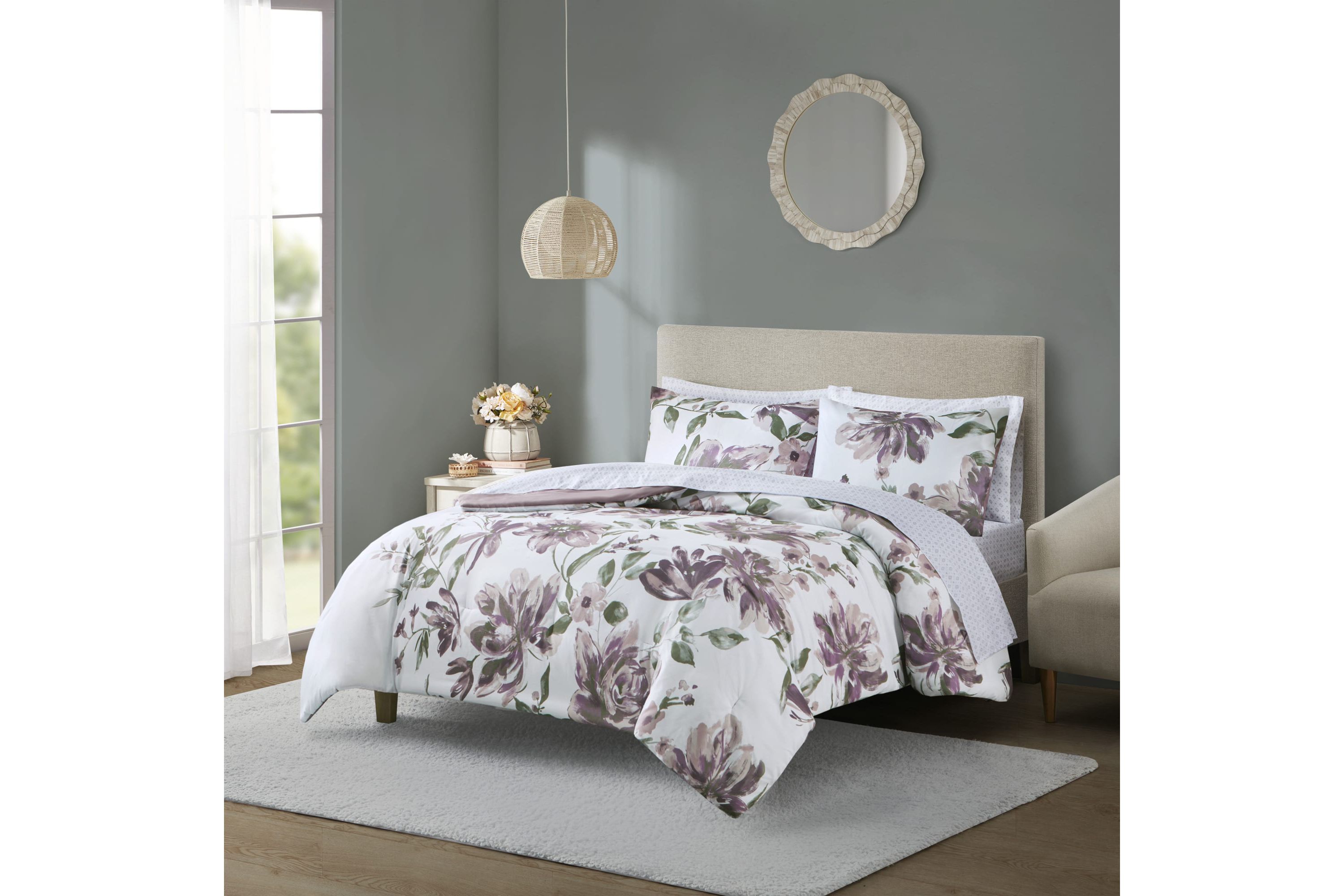 Alice Floral Comforter Set with Bed Sheets