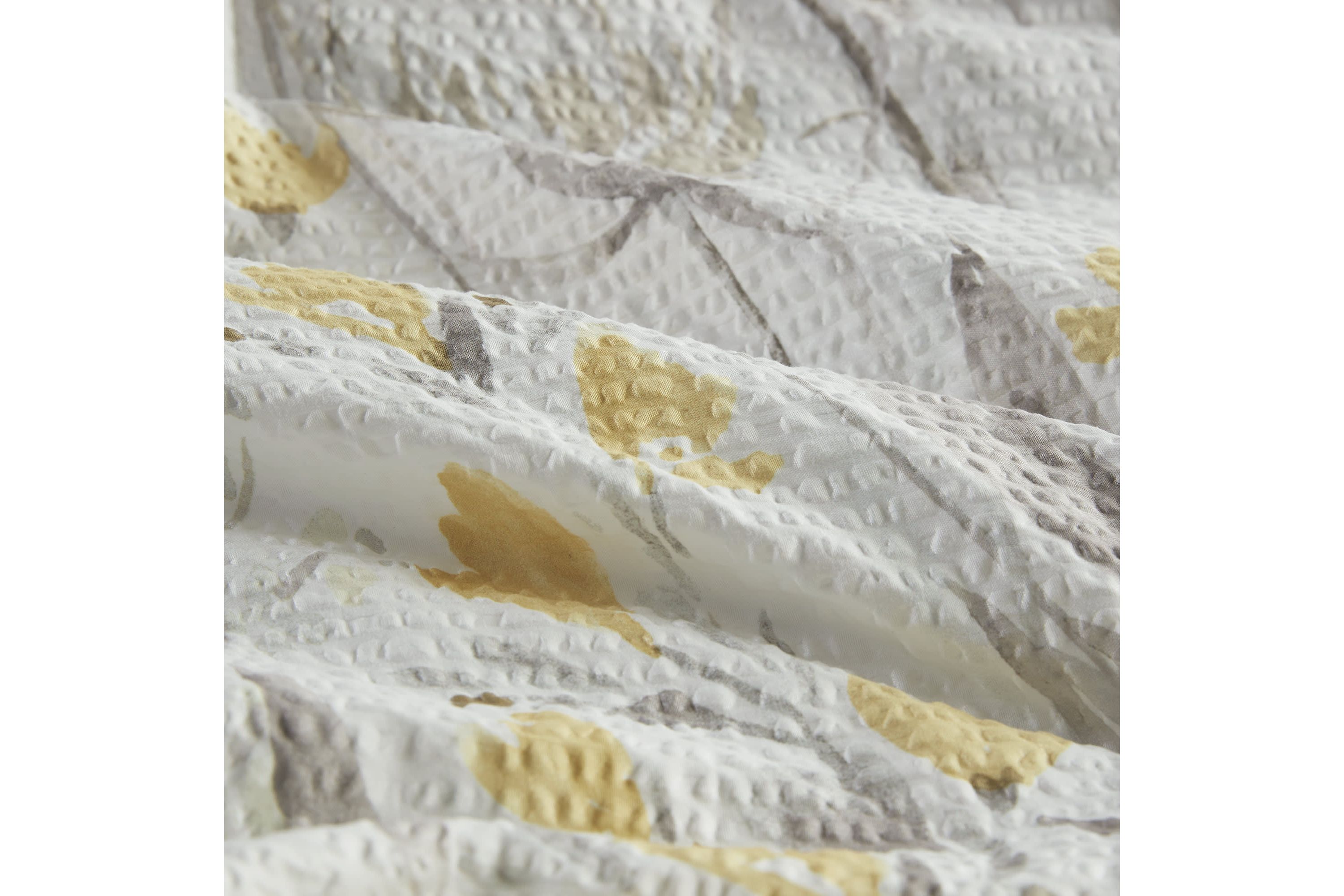 Prairie 5 Piece Seersucker Comforter Set with Throw Pillows