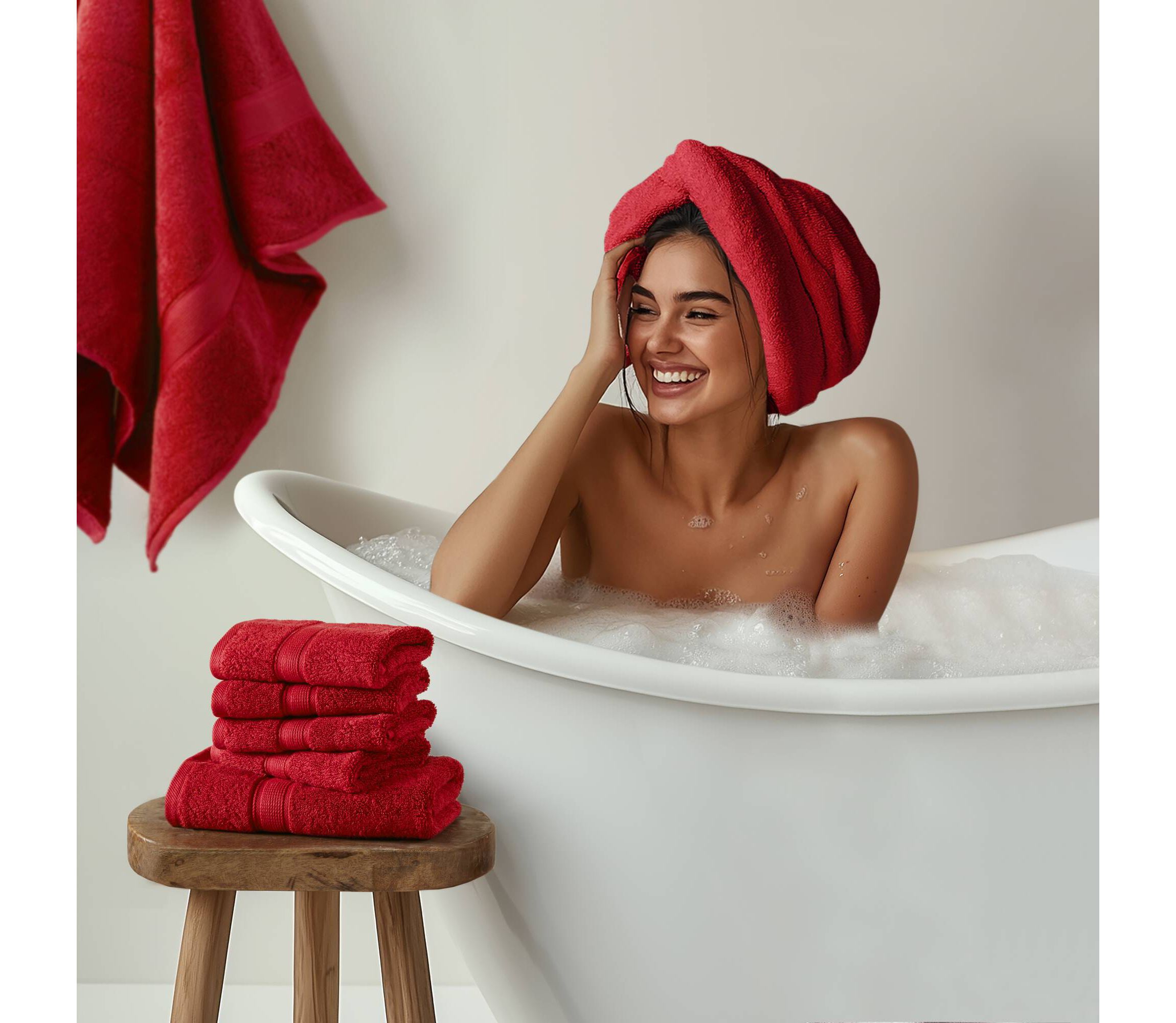 800GSM Ultra-Soft 100% Cotton Absorbent Towel Set