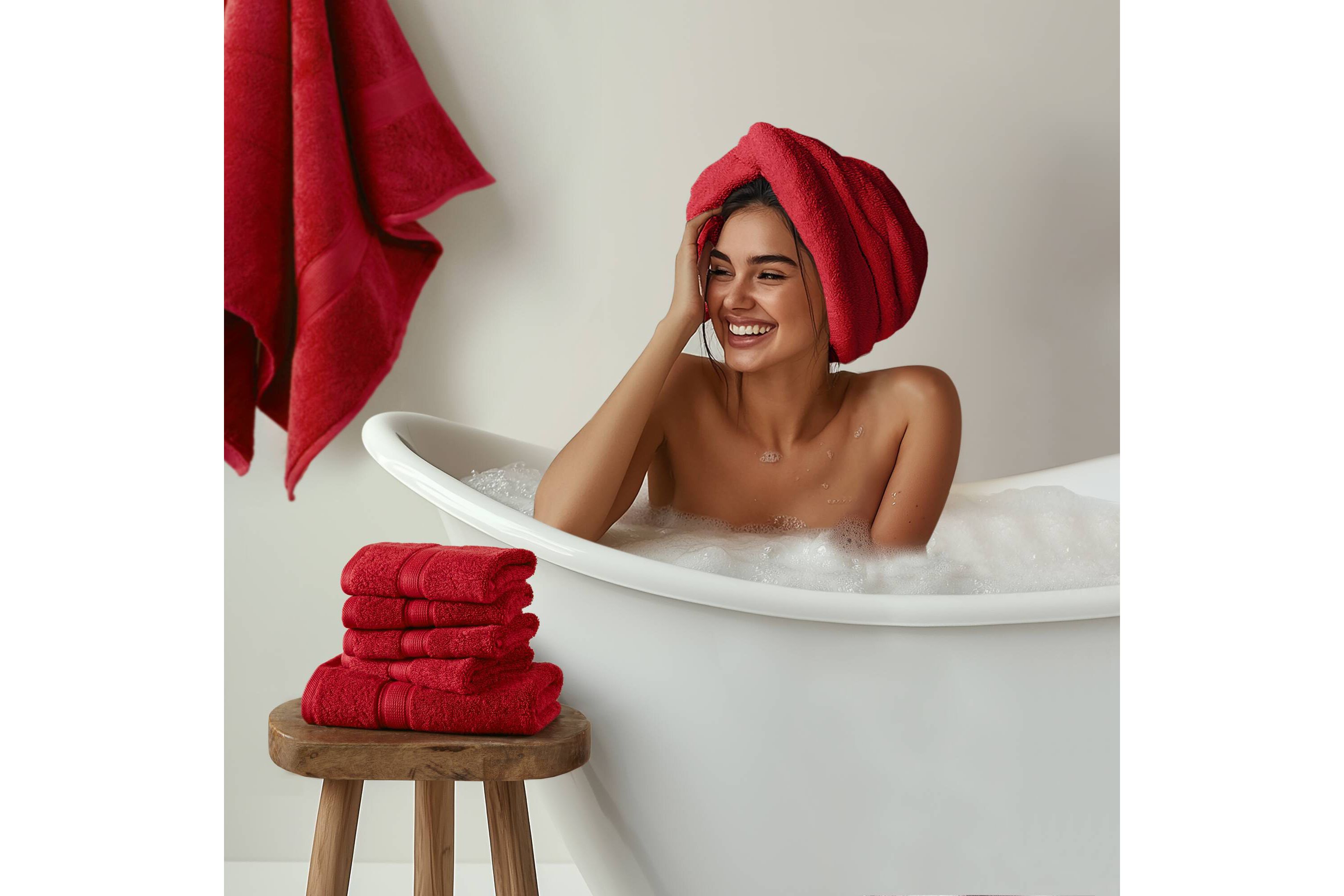 800GSM Ultra-Soft 100% Cotton Absorbent Towel Set