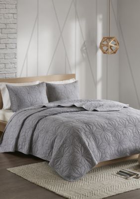 Caden 3 Piece Cotton Coverlet Set