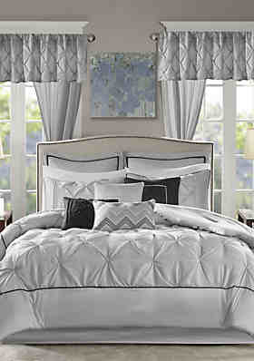 Bedding Set, King Bed In A Bag With Matching Curtains