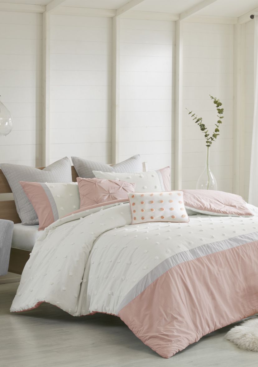 Myla 7 Piece Cotton Jacquard Comforter Set