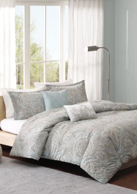 Madison Park Pure Ronan 5 Piece Cotton Duvet Cover Set Belk