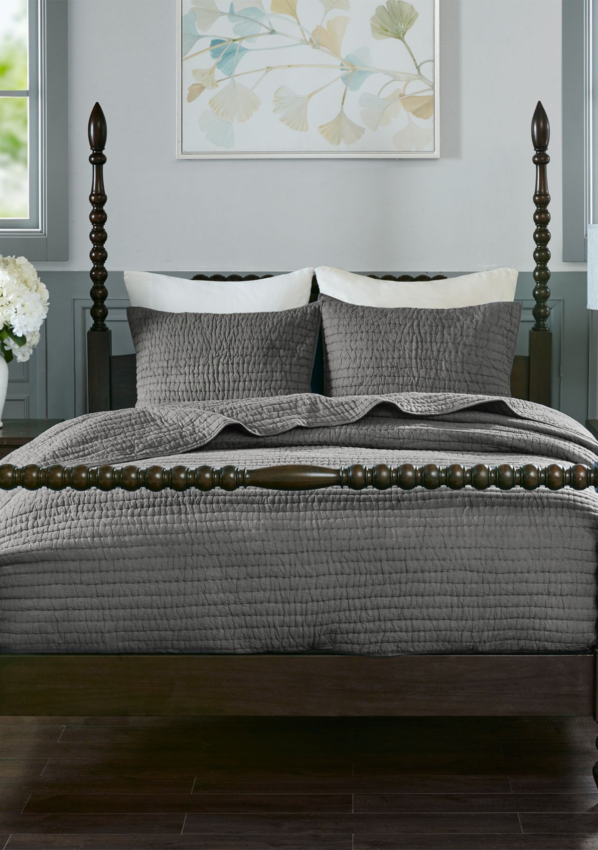  Serene Cotton Hand Quilted Coverlet Set