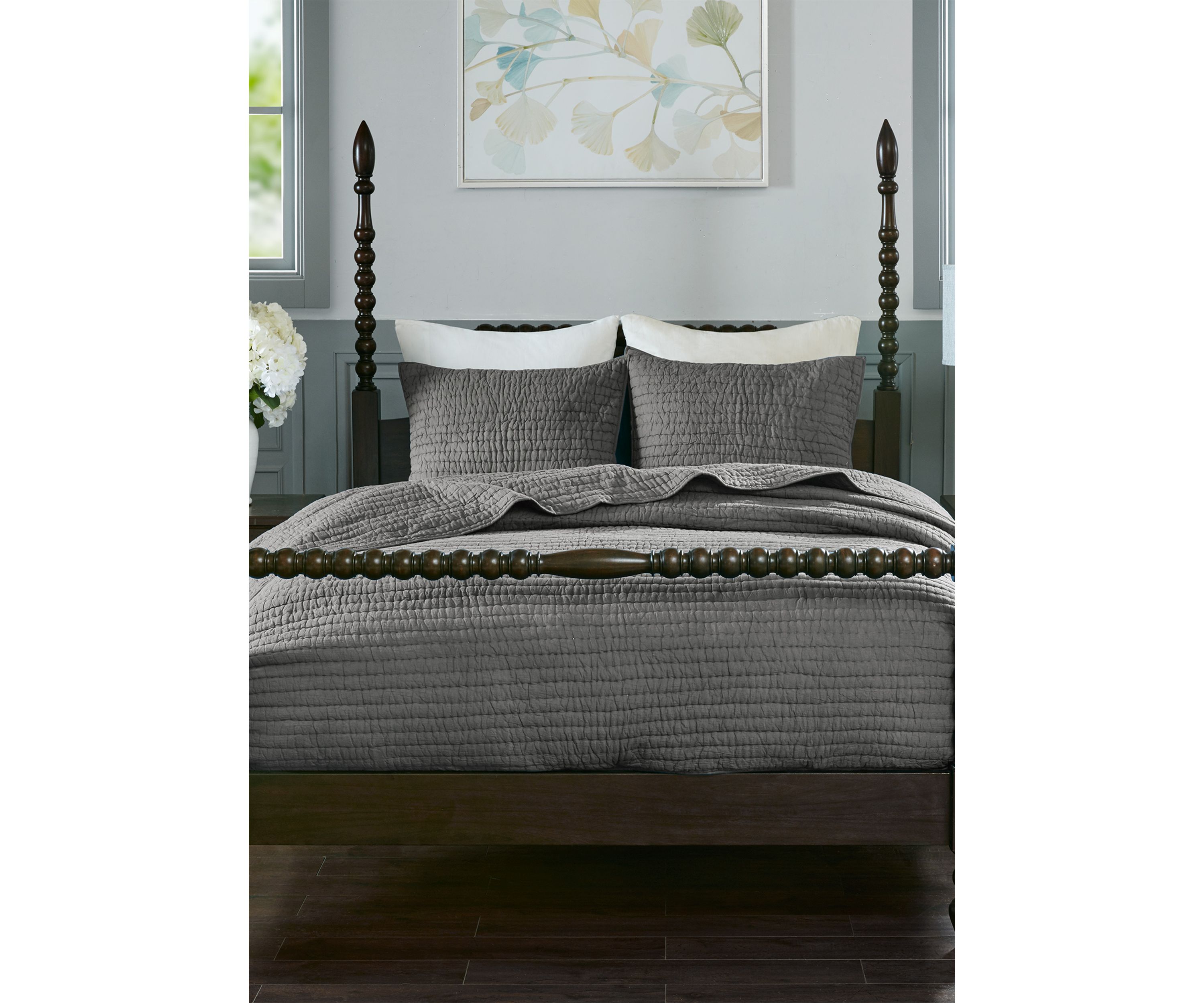  Serene Cotton Hand Quilted Coverlet Set