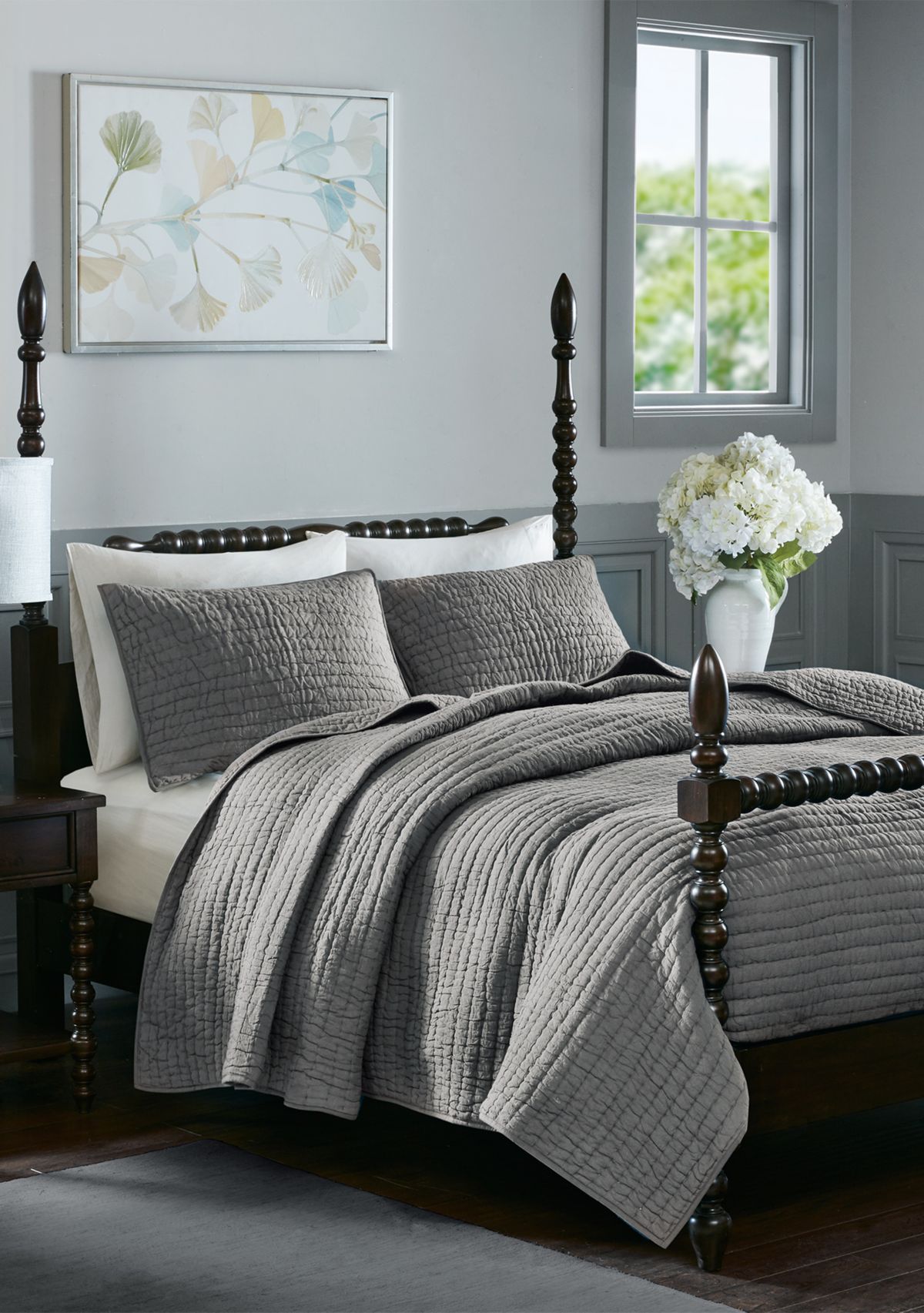  Serene Cotton Hand Quilted Coverlet Set