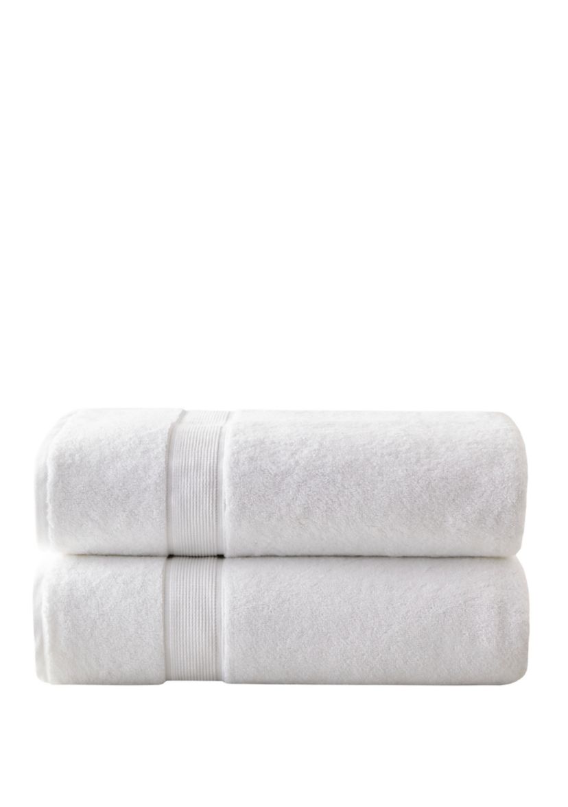 800gsm 100% Cotton Bath Sheet Antimicrobial 2 Piece Set