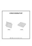 	  Ezra Printed Reversible Cotton Coverlet Set  