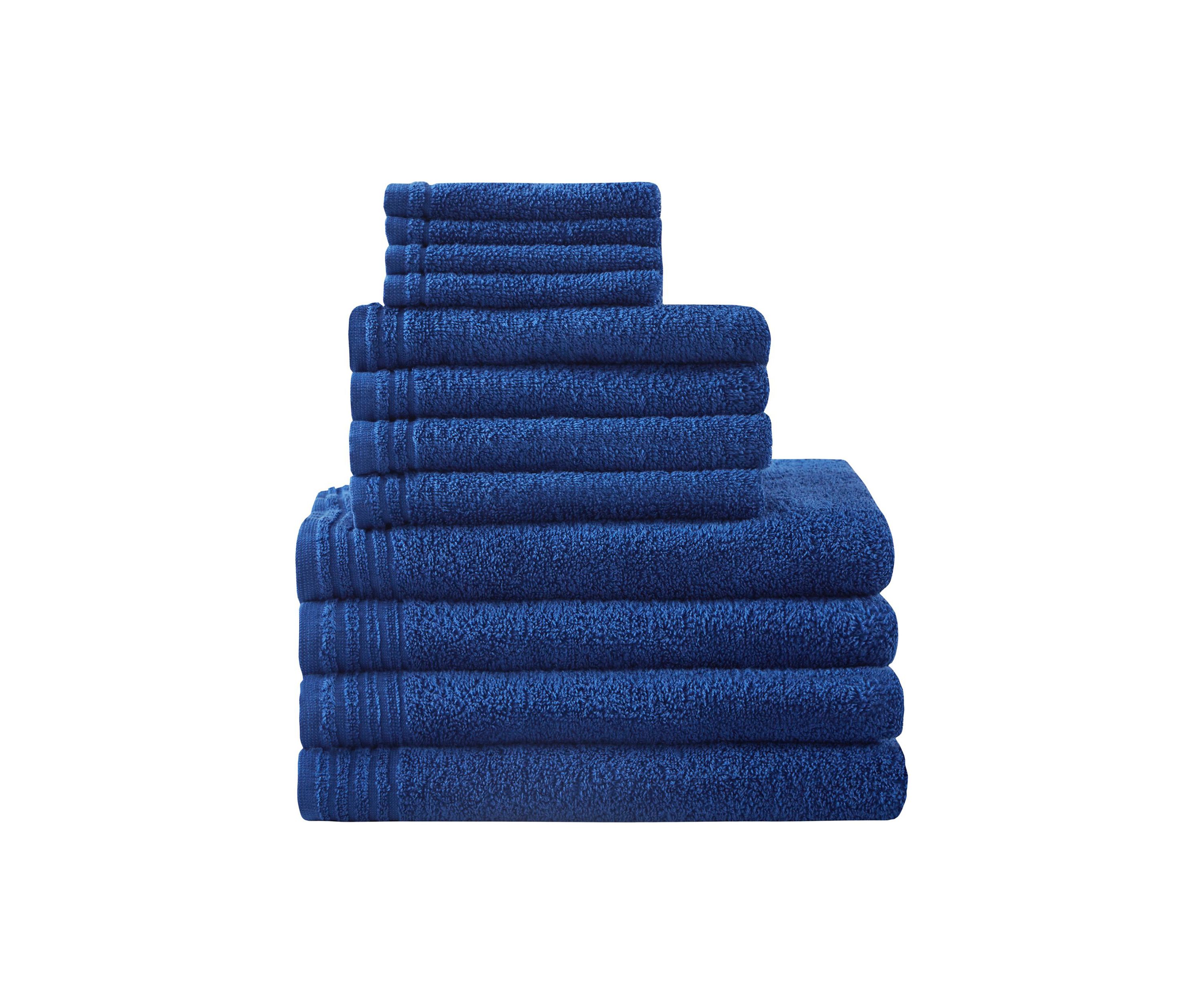 Big Bundle 100% Cotton Quick Dry 12 Piece Bath Towel Set