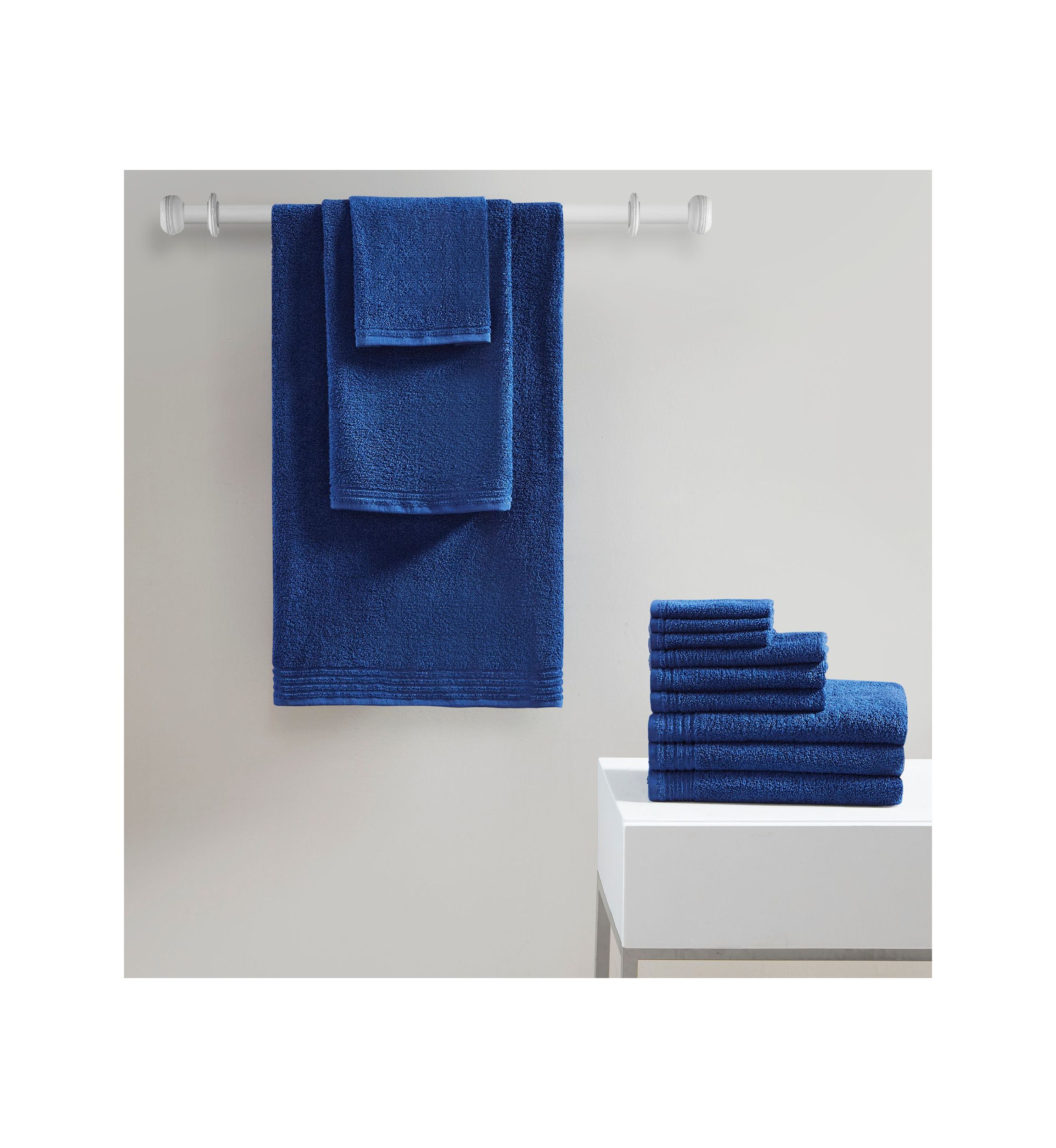 Big Bundle 100% Cotton Quick Dry 12 Piece Bath Towel Set