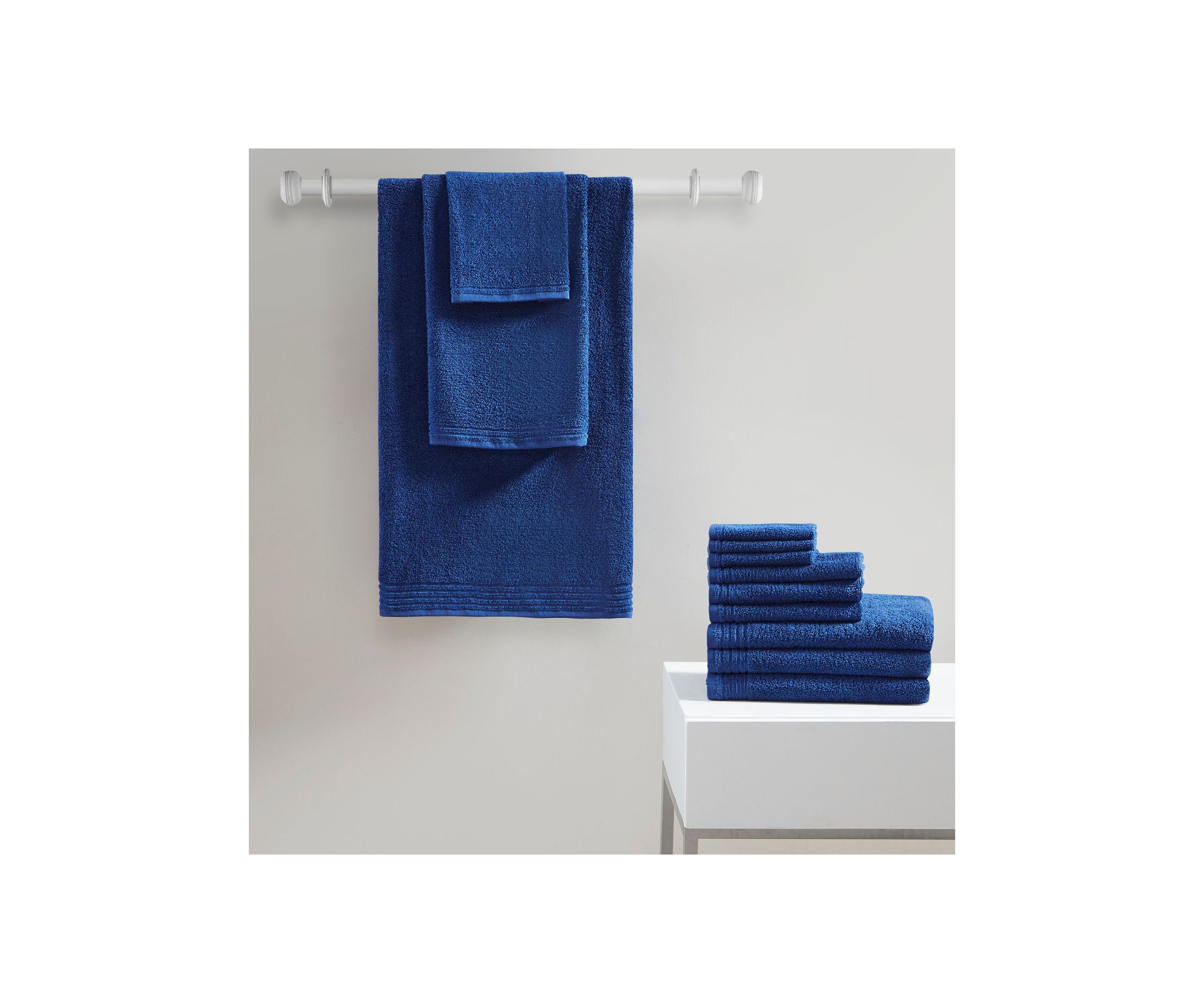 Big Bundle 100% Cotton Quick Dry 12 Piece Bath Towel Set