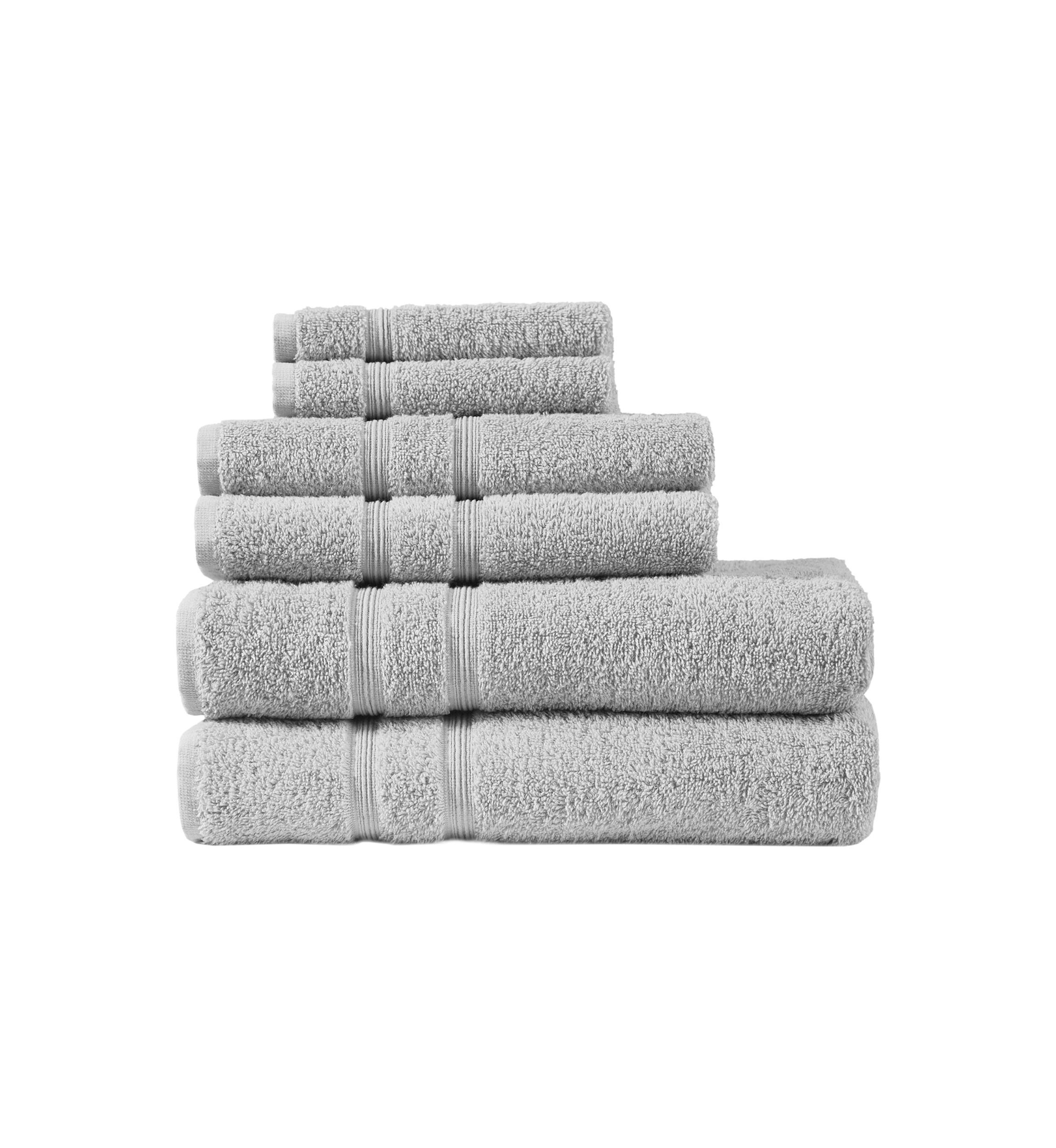 Aegean 100% Turkish Cotton 6 Piece Towel Set