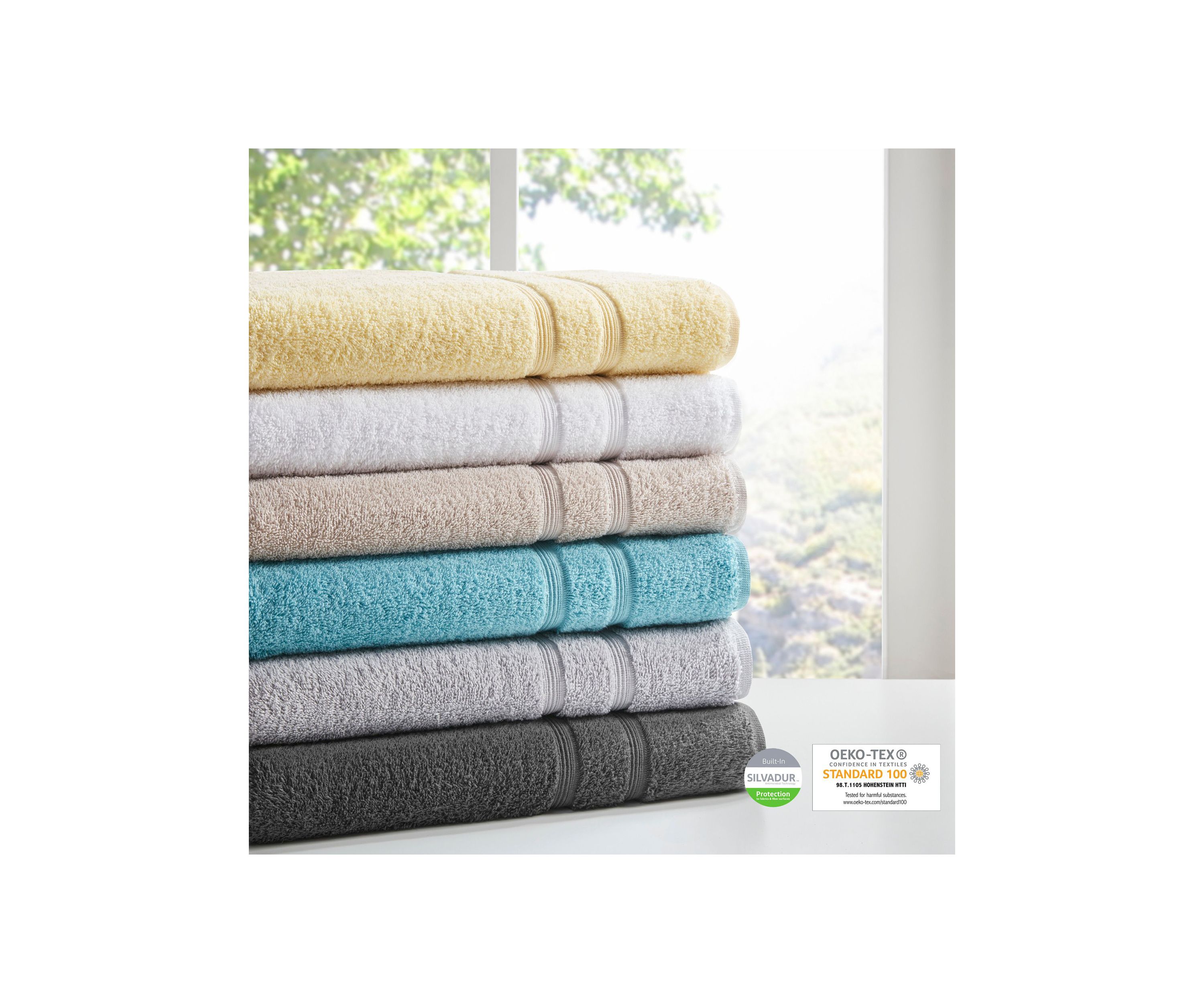 Aegean 100% Turkish Cotton 6 Piece Towel Set