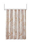 Rebecca Printed Marble Metallic Shower Curtain
