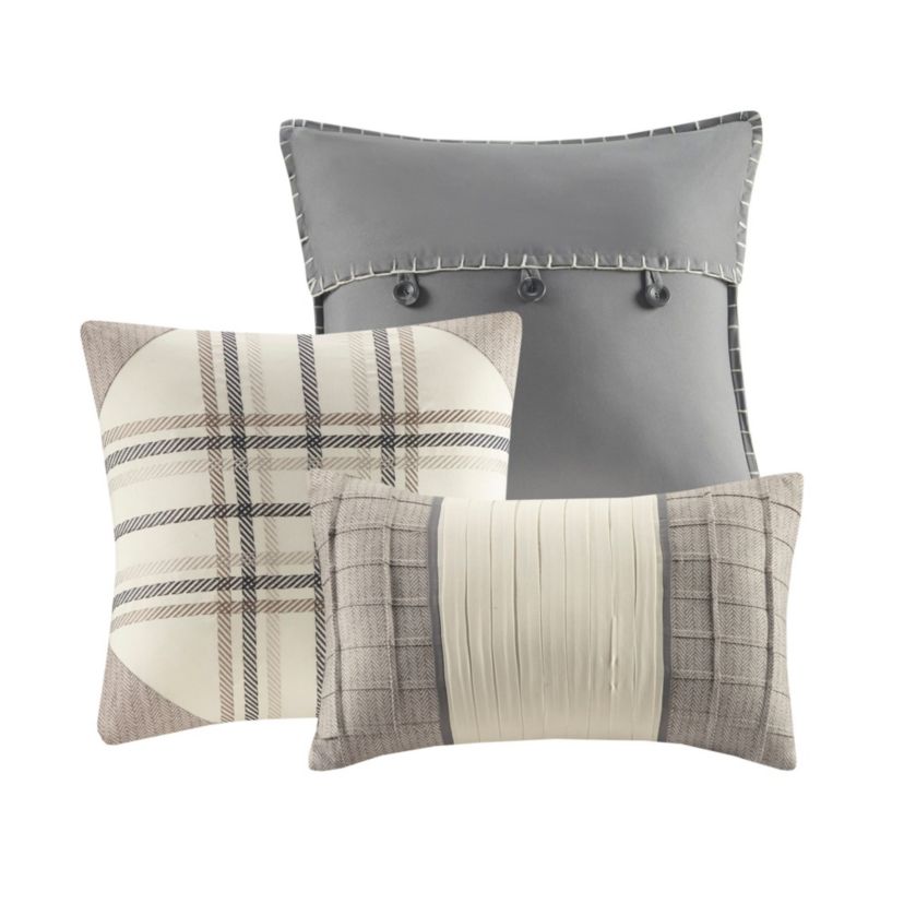Ridge 7 Piece Herringbone Comforter Set