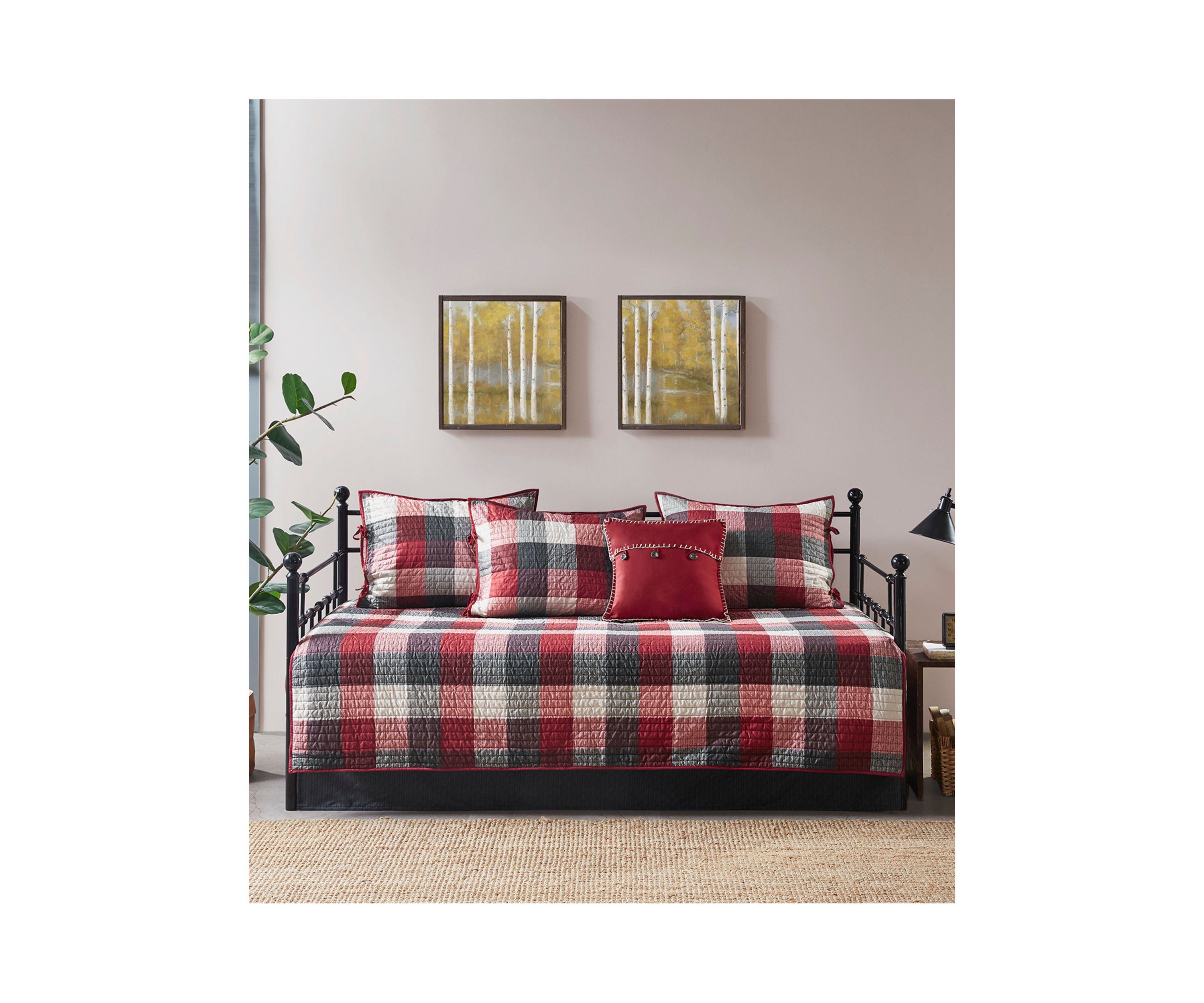 Ridge 6 Piece Reversible Daybed Cover Set