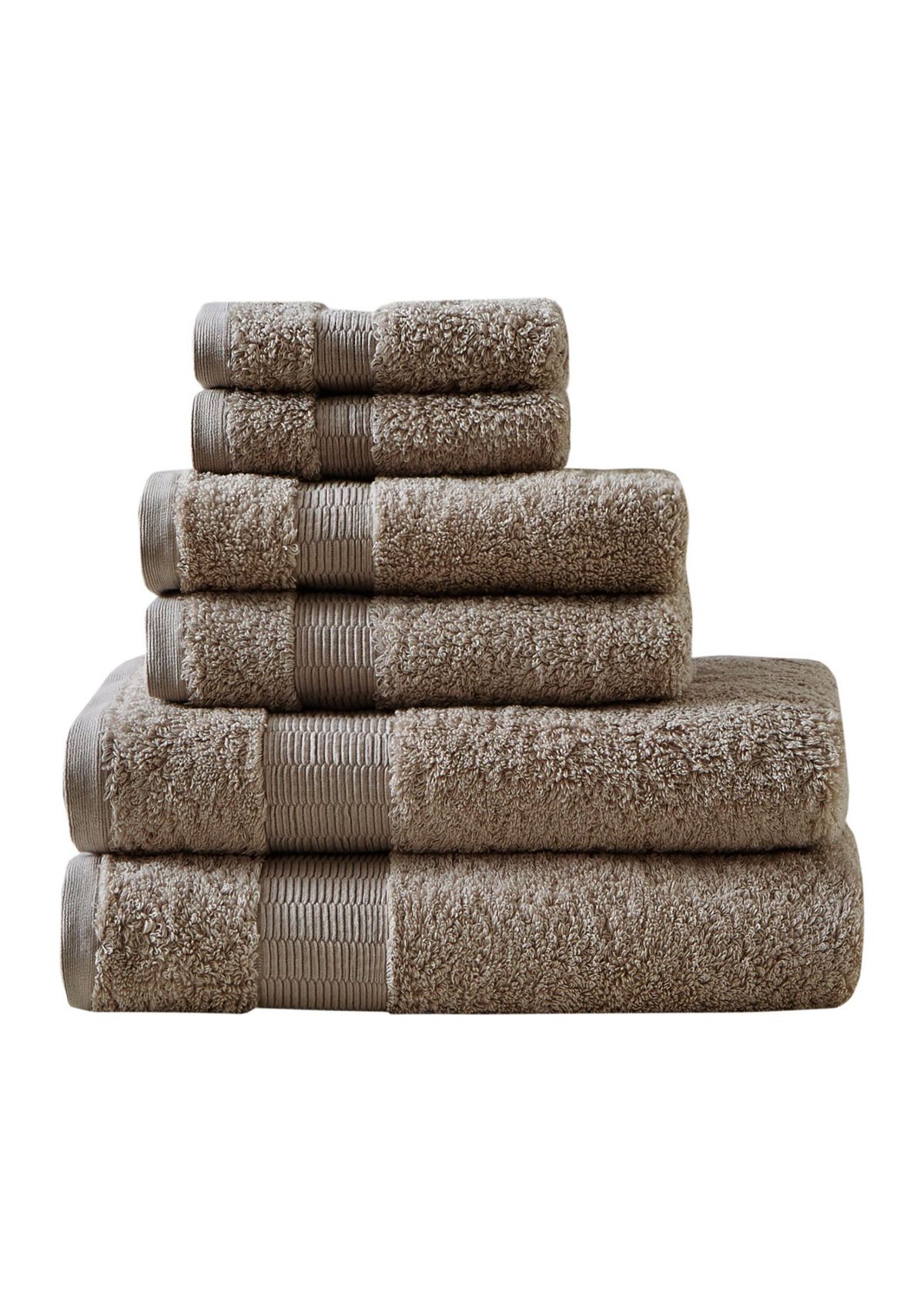 Luce 100% Egyptian Cotton 6 Piece Towel Set