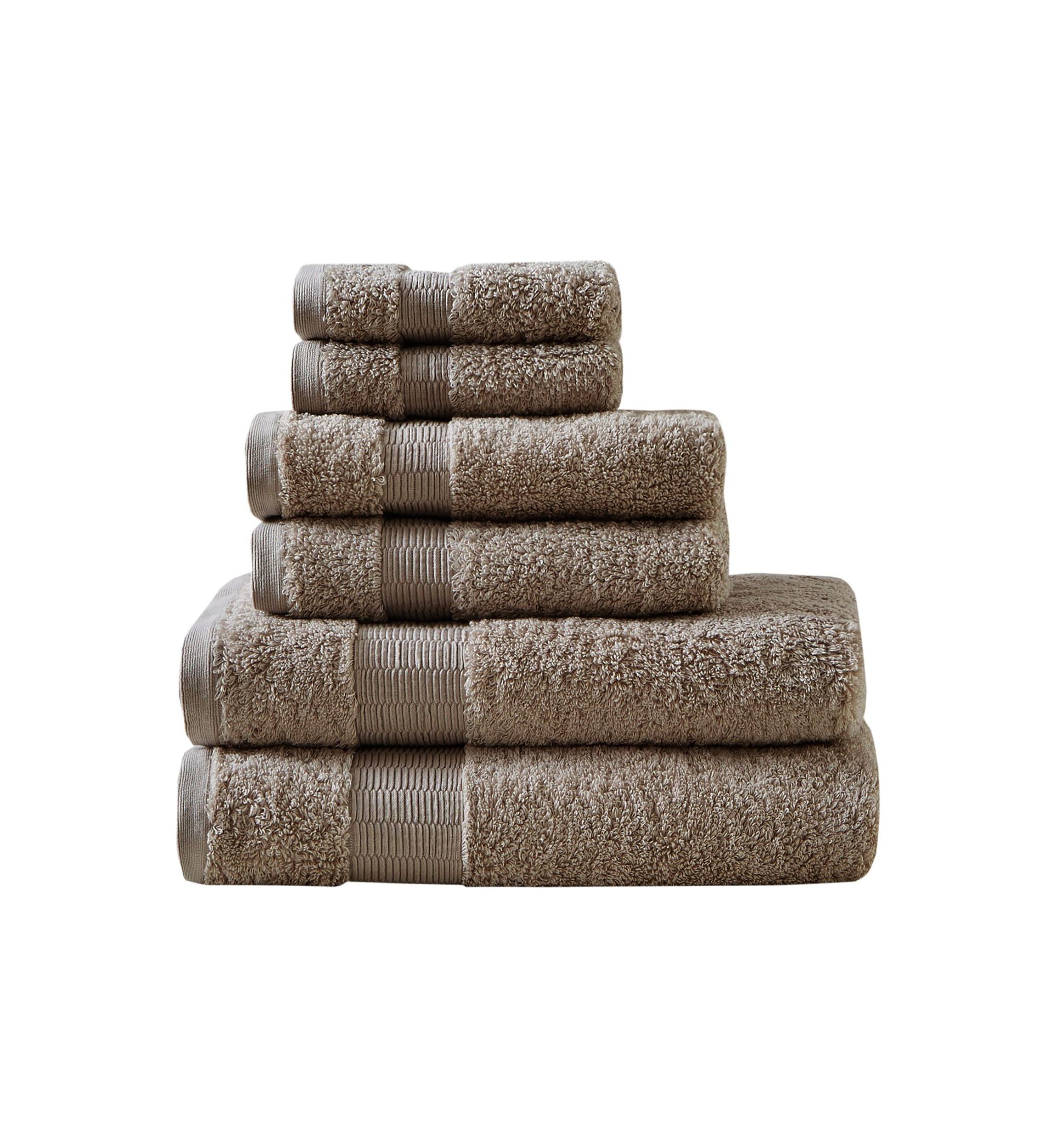 Luce 100% Egyptian Cotton 6 Piece Towel Set