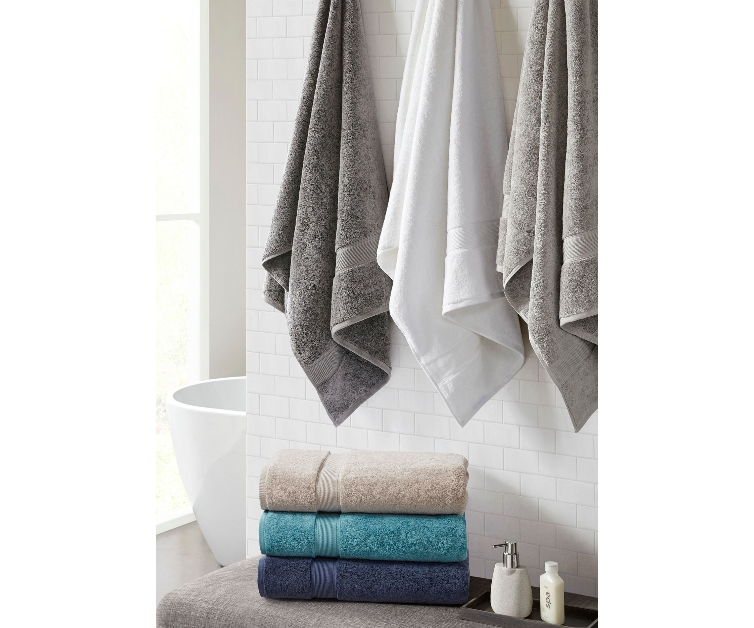 800gsm 100% Cotton Bath Sheet Antimicrobial 2 Piece Set