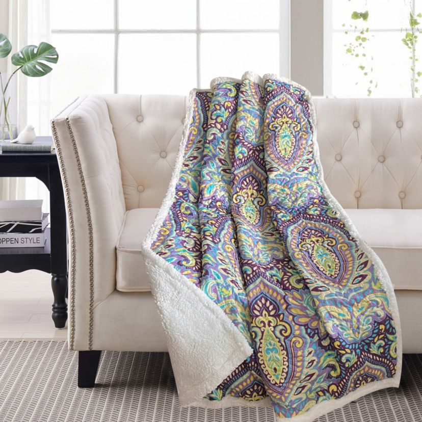 Felicity Plum Sherpa Throw