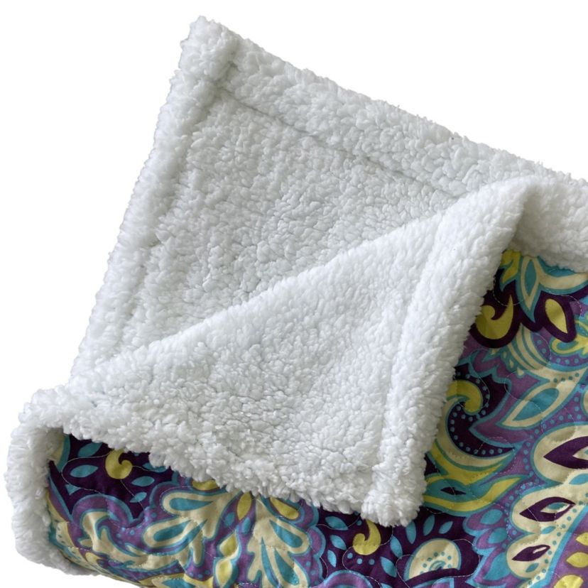 Felicity Plum Sherpa Throw