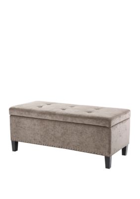 Madison Park Shandra II Tufted Top Soft Close Storage Bench