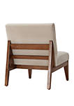 Kari Slant Back Wood Accent Chair