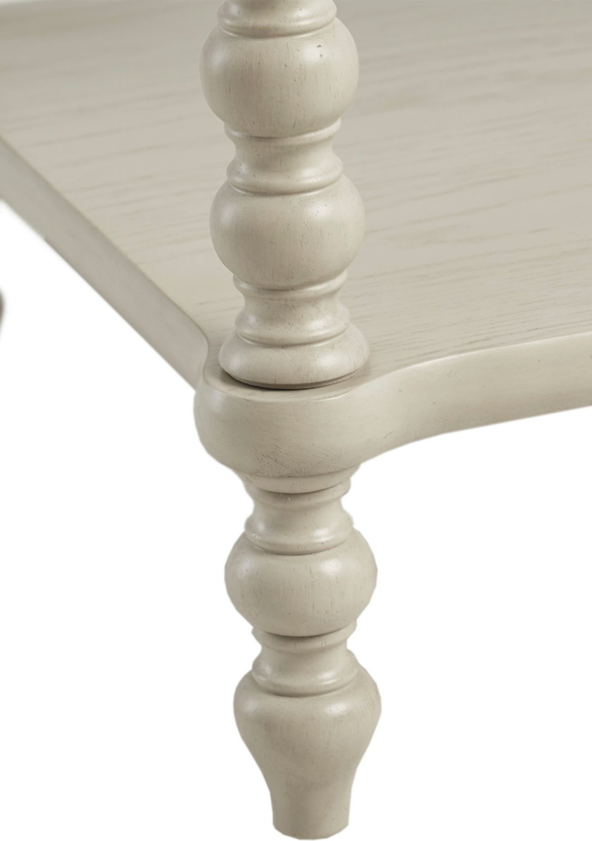 Beckett Turned Wood Spindle Nightstand with Drawer & Shelf