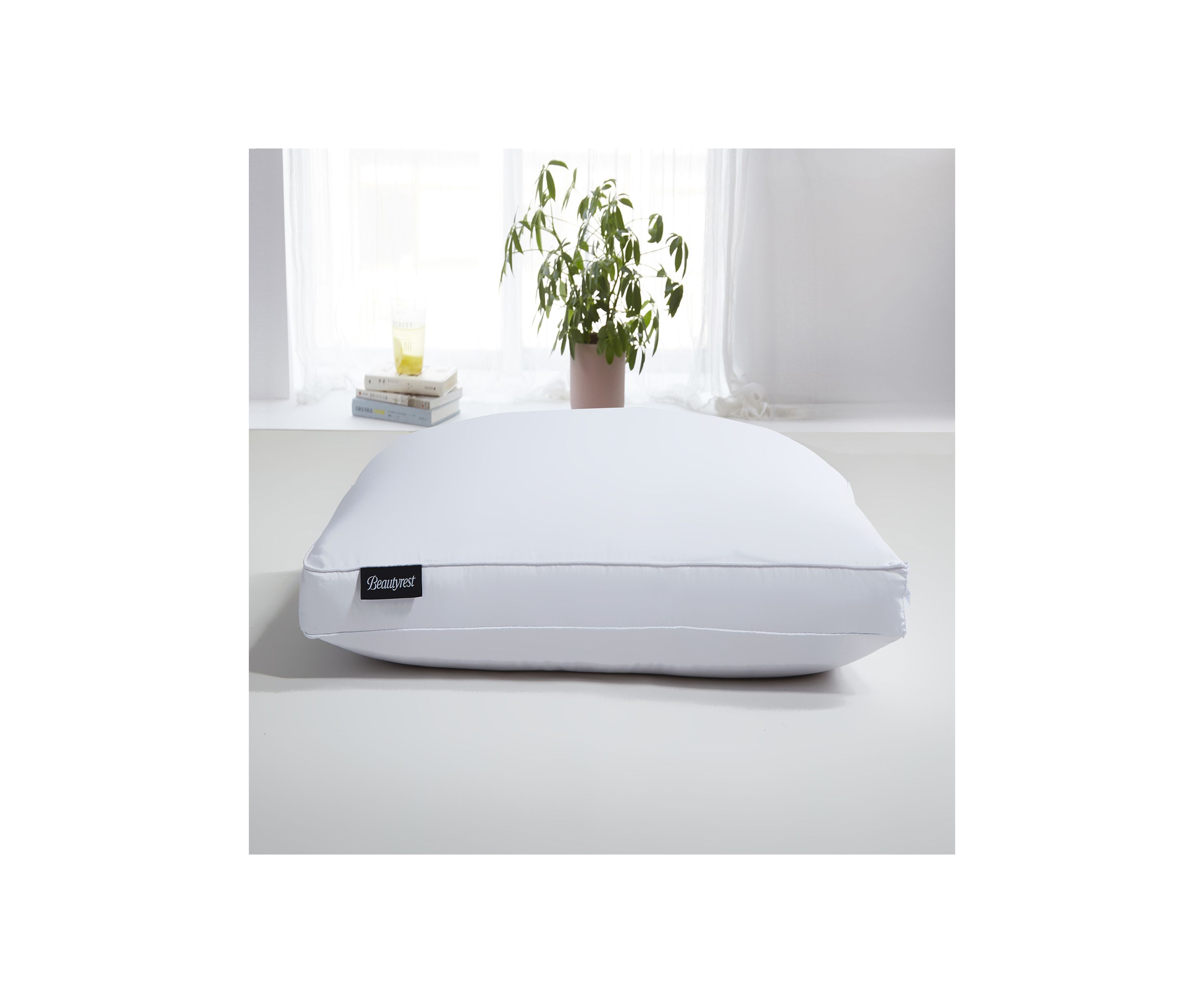 400 Thread Count Sateen Cotton European Goose Down Pillow - Firm