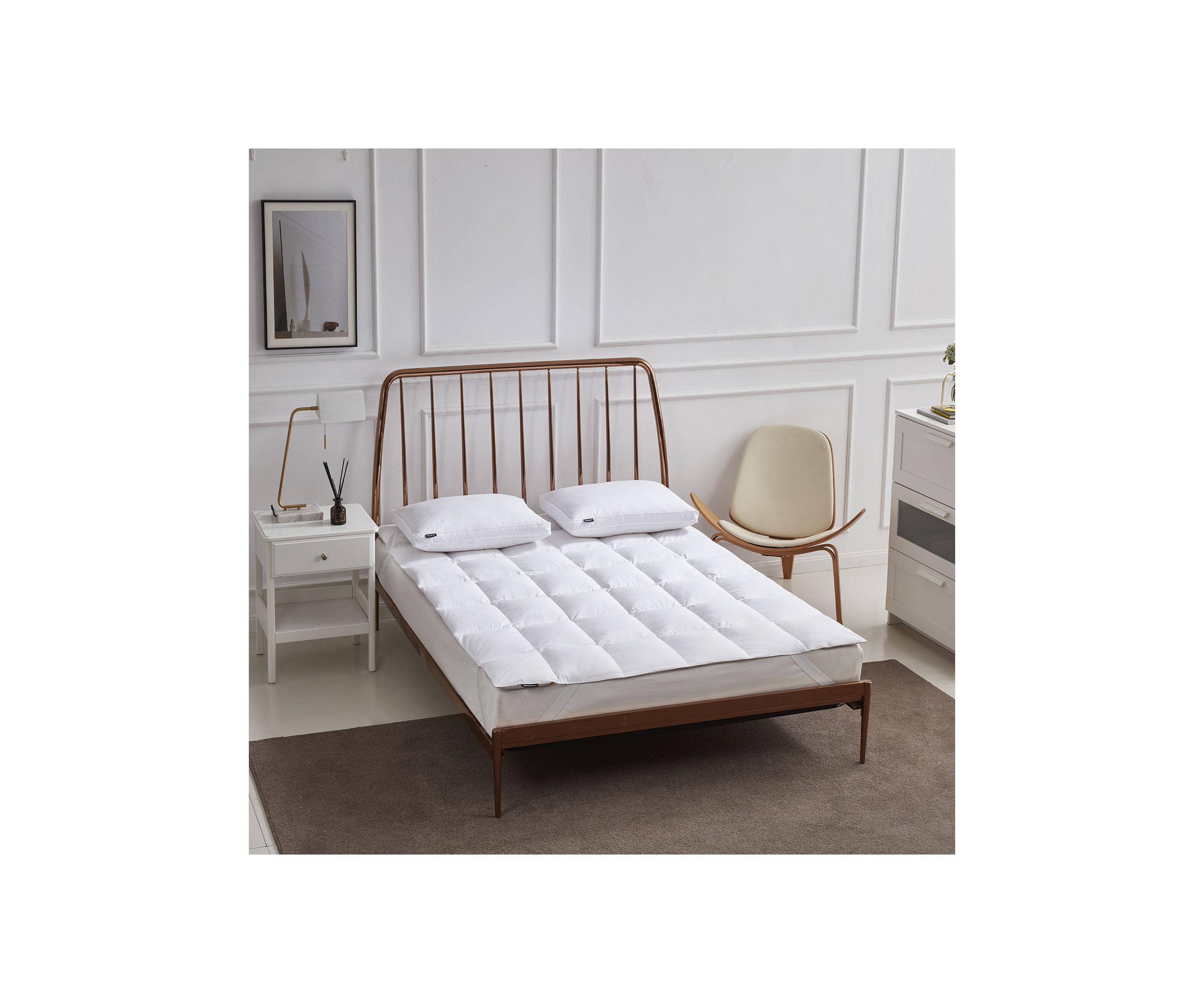 Tencel®/Cotton Blend 90/10 Feather/Down Fiber Mattress Topper