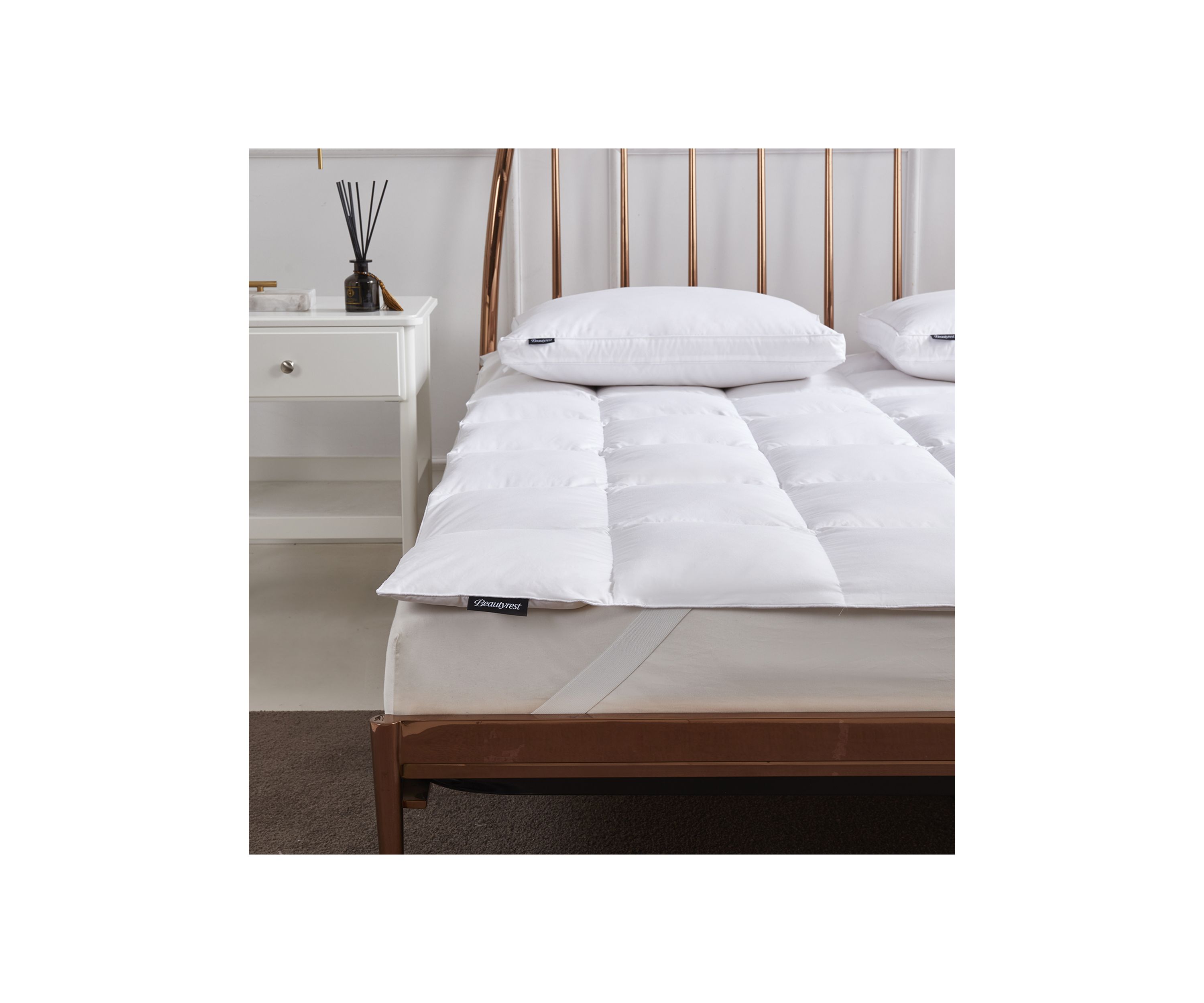 Tencel®/Cotton Blend 90/10 Feather/Down Fiber Mattress Topper