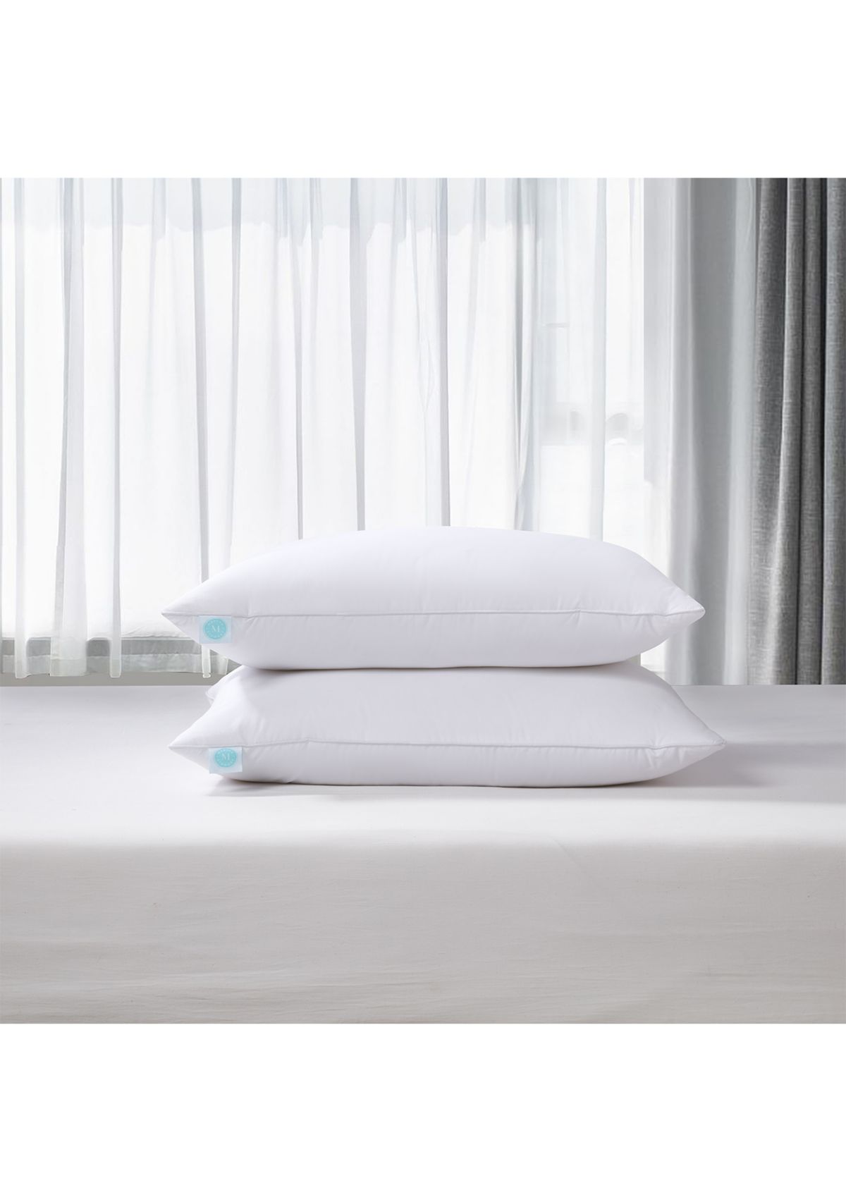 Tencel®/Cotton Blend Tencel®-Around 95/5 Feather/Down Pillow (2 Pack) - Medium Firm