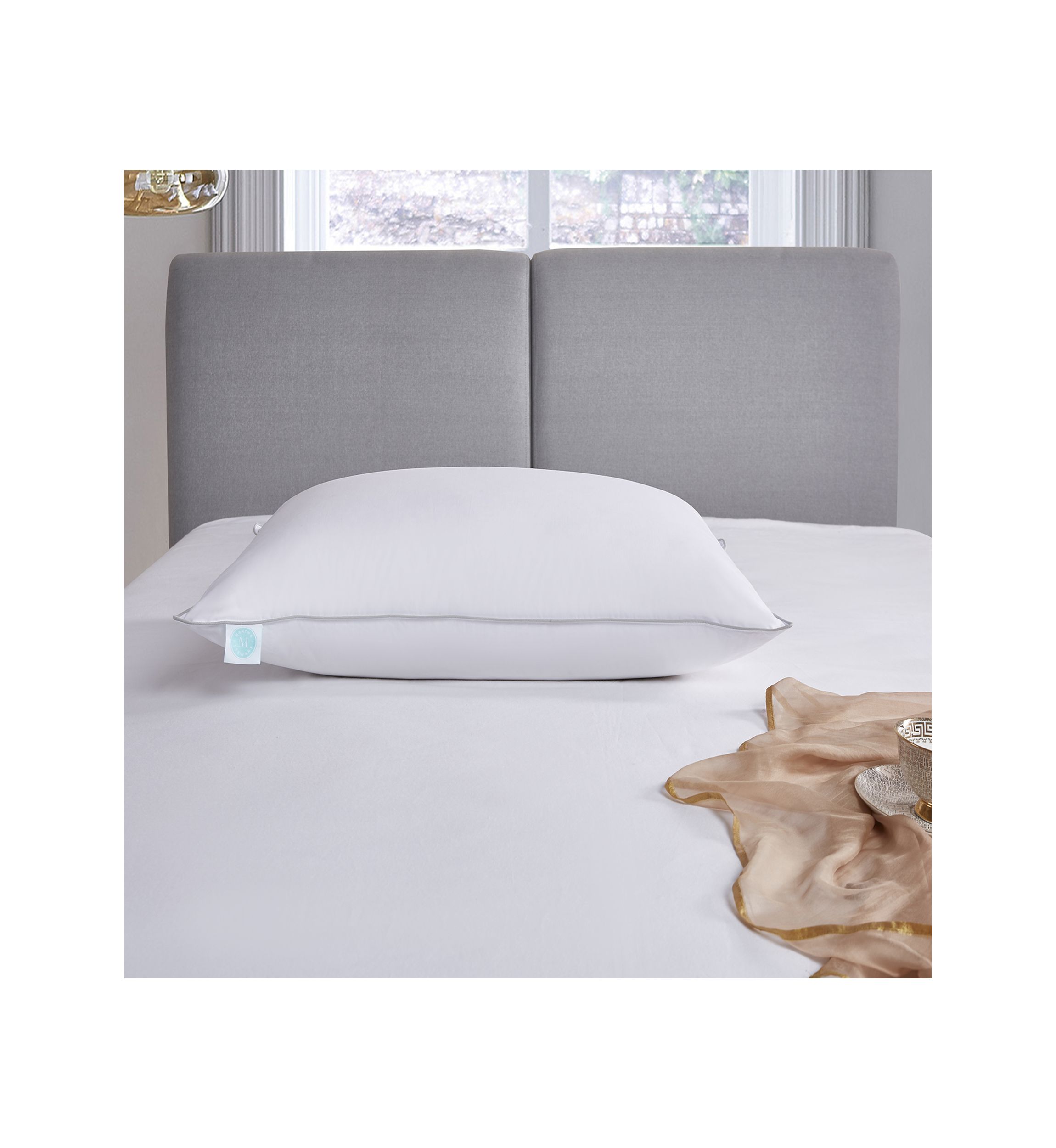 233 Thread Count Cotton Decorative Feather Pillow Insert (2 Pack) - Medium Firm