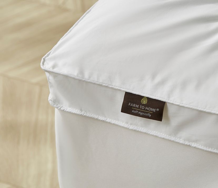 100% Organic Cotton 2-inch Down Alternative Mattress Topper