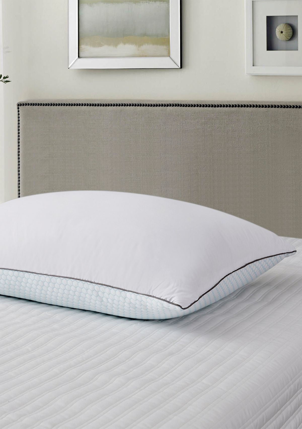 233 Thread Count Summer And  Winter White Goose Feather Bed Pillow - 2 Pack